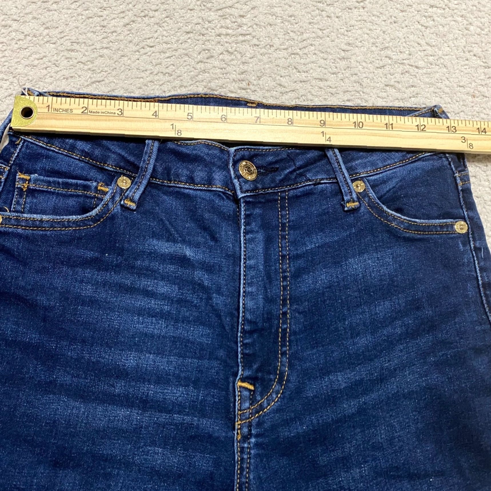 True Religion True Religion Jeans Womens 27 Blue Denim High Rise Skinny Crop 5-Pocket Slim Regular Size 27 Womens Color Blue 90s Theme Designer Brand True Religion Size 27" / US 4 / IT 40 - 5 Thumbnail