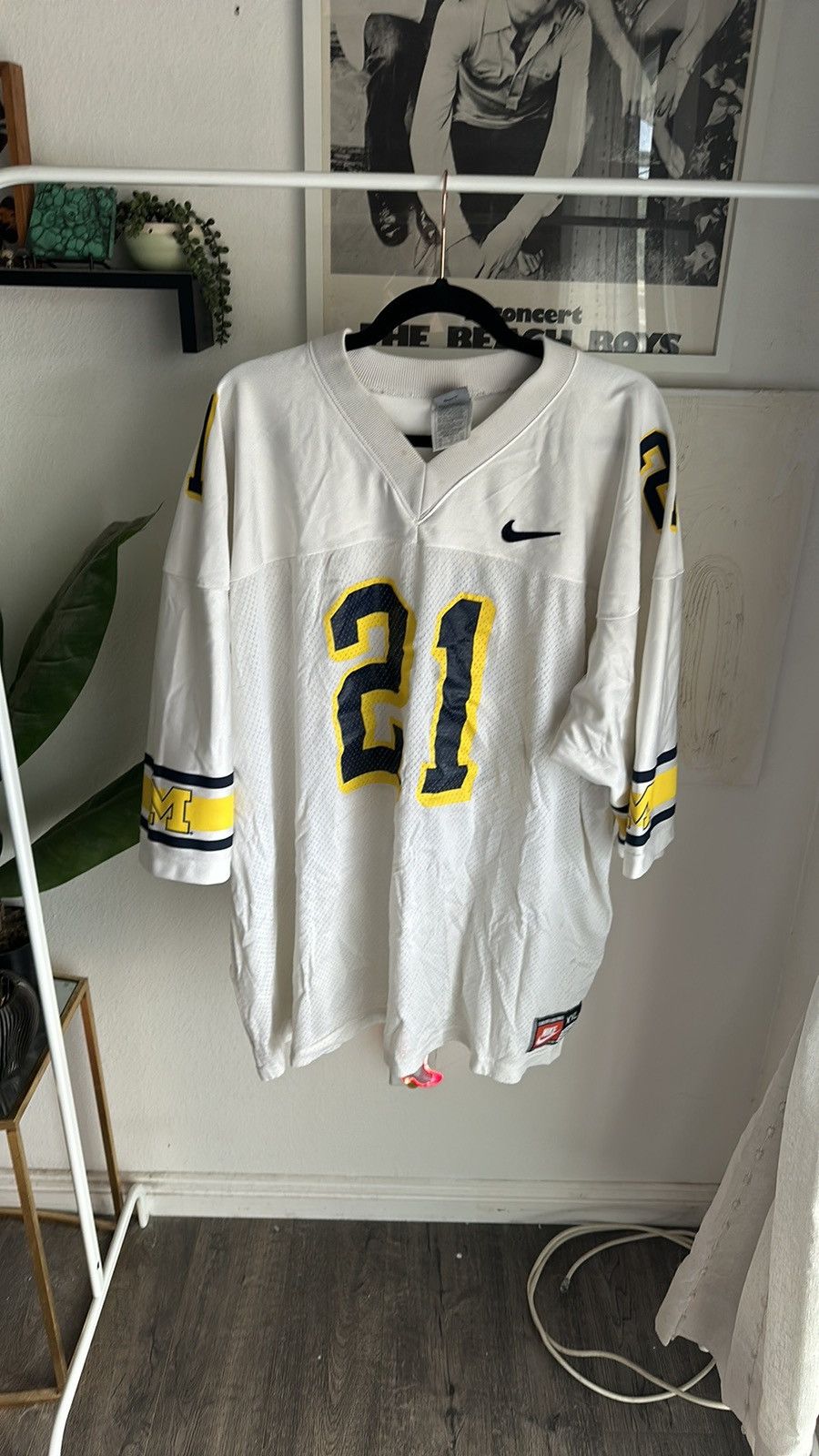 Nike × Vintage Vintage made in USA Michigan Wolverines Nike Jersey XXL Size US XXL / EU 58 / 5 - 1 Thumbnail