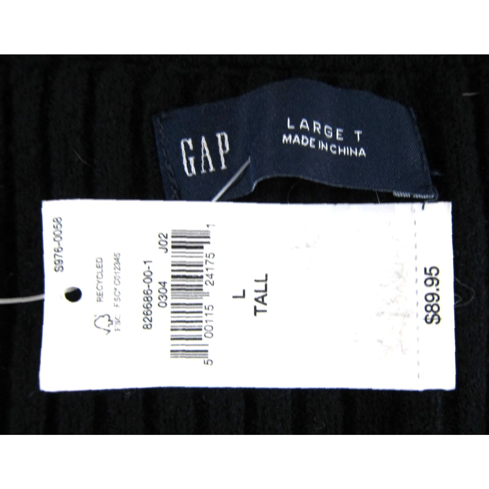 Gap GAP Black Knit Stretch Long Sleeve V-Neck Button Maxi Sweater Dress L Tall Size L / US 10 / IT 46 - 3 Thumbnail