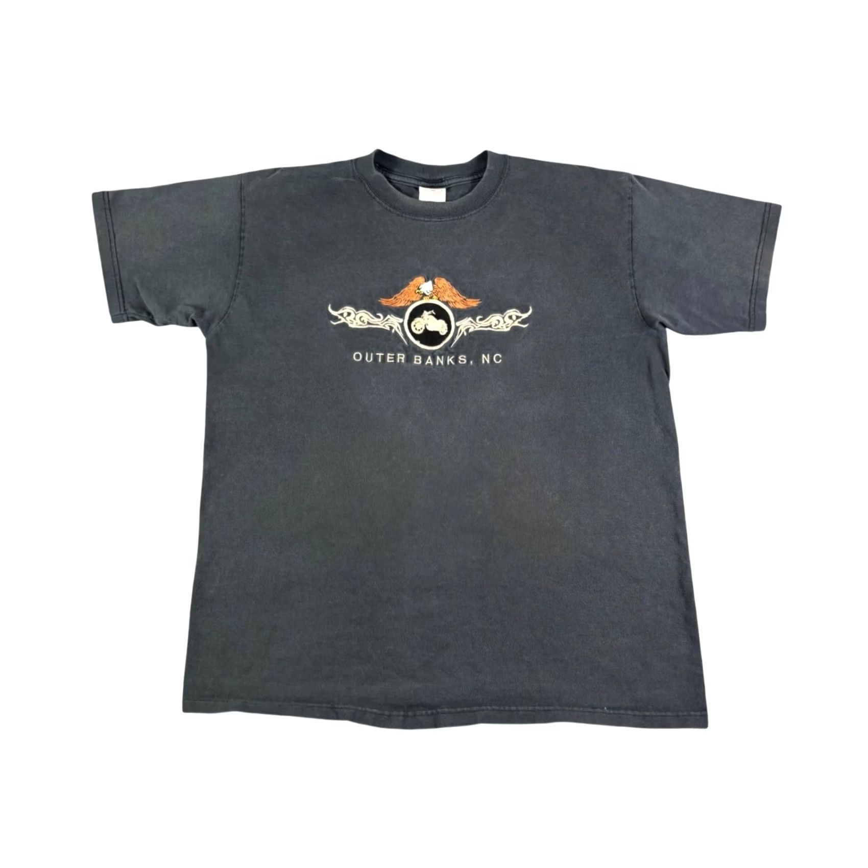 Anvil VINTAGE Anvil Black Motorcycle Eagle Graphic T Shirt Large Size US L / EU 52-54 / 3 - 2 Thumbnail