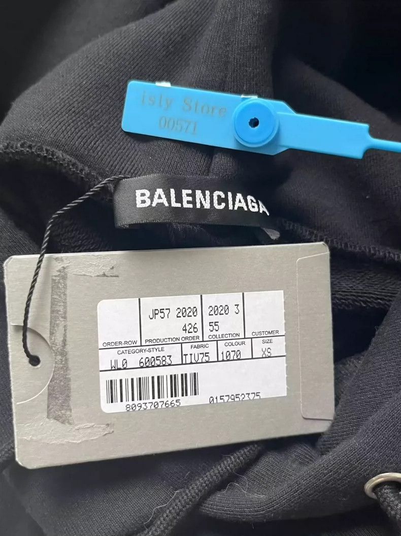 Balenciaga Balenciaga Crew monogrammed hooded sweatshirt Size XS / US 0-2 / IT 36-38 - 4 Thumbnail