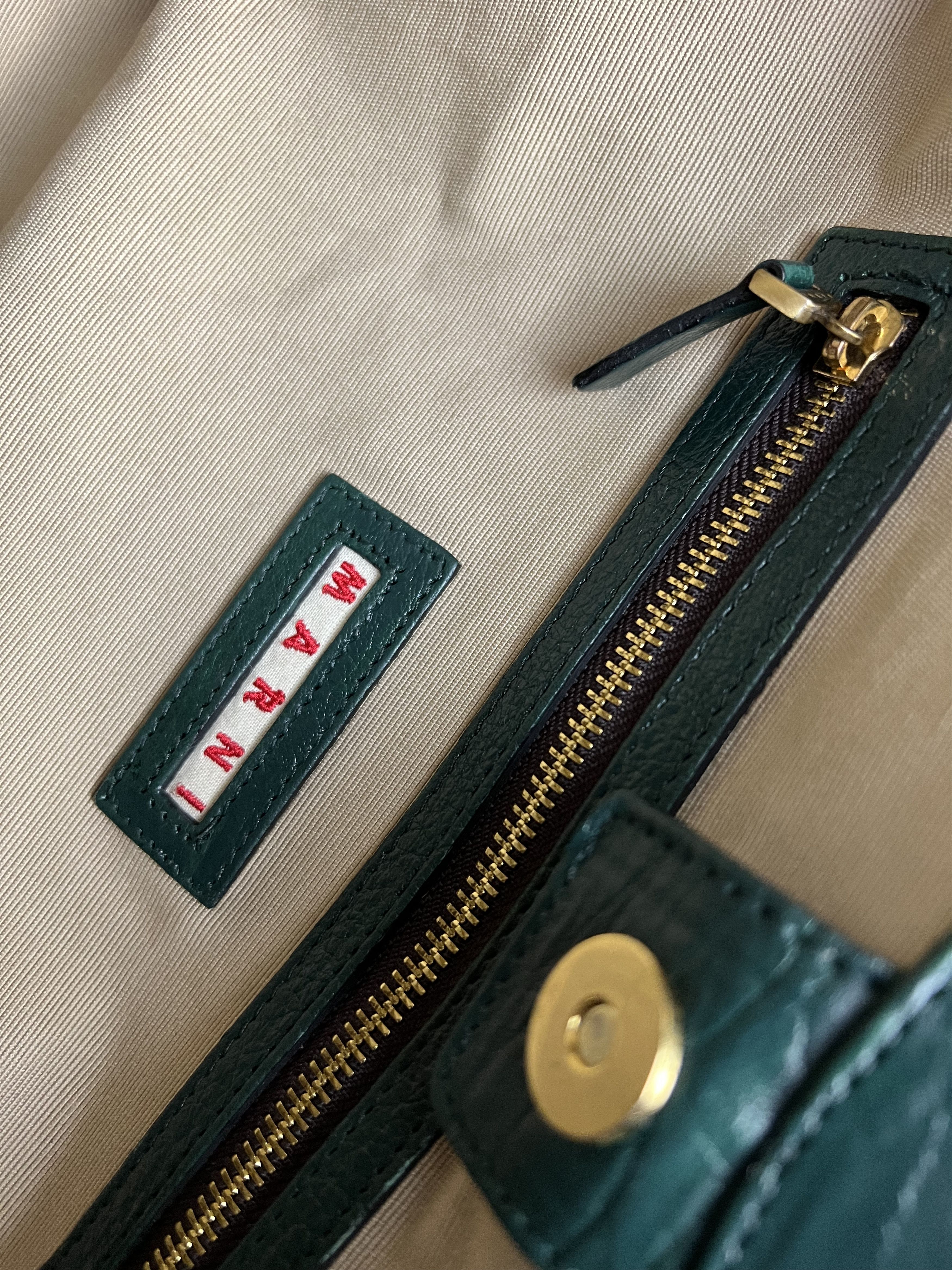 Leather Marni Green Leather Handbag Size ONE SIZE - 12 Thumbnail
