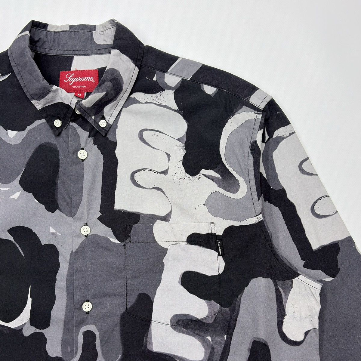 Supreme Supreme Painted Logo Shirt Button Up Size US M / EU 48-50 / 2 - 4 Thumbnail