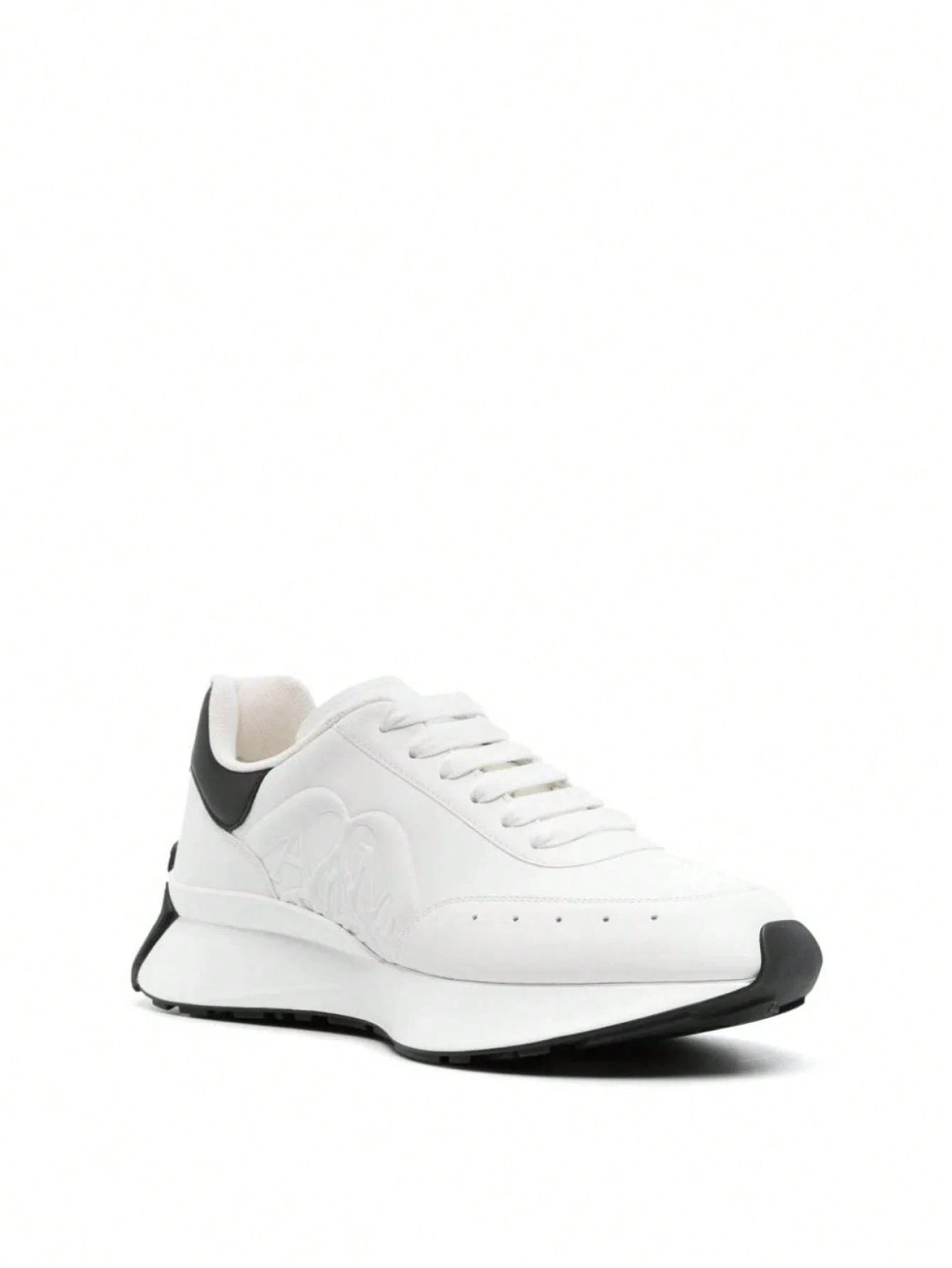 Alexander McQueen o1w1db10725 Sprint Runner in White/Black Size US 9 / EU 42 - 3 Thumbnail