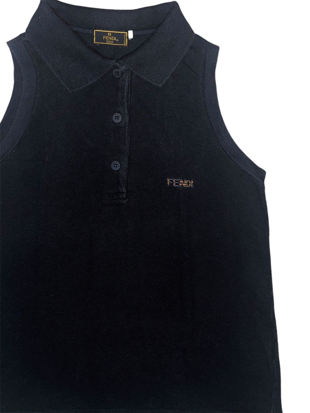 Fendi FENDI SLEEVELESS POLO Size S / US 4 / IT 40 - 2 Thumbnail