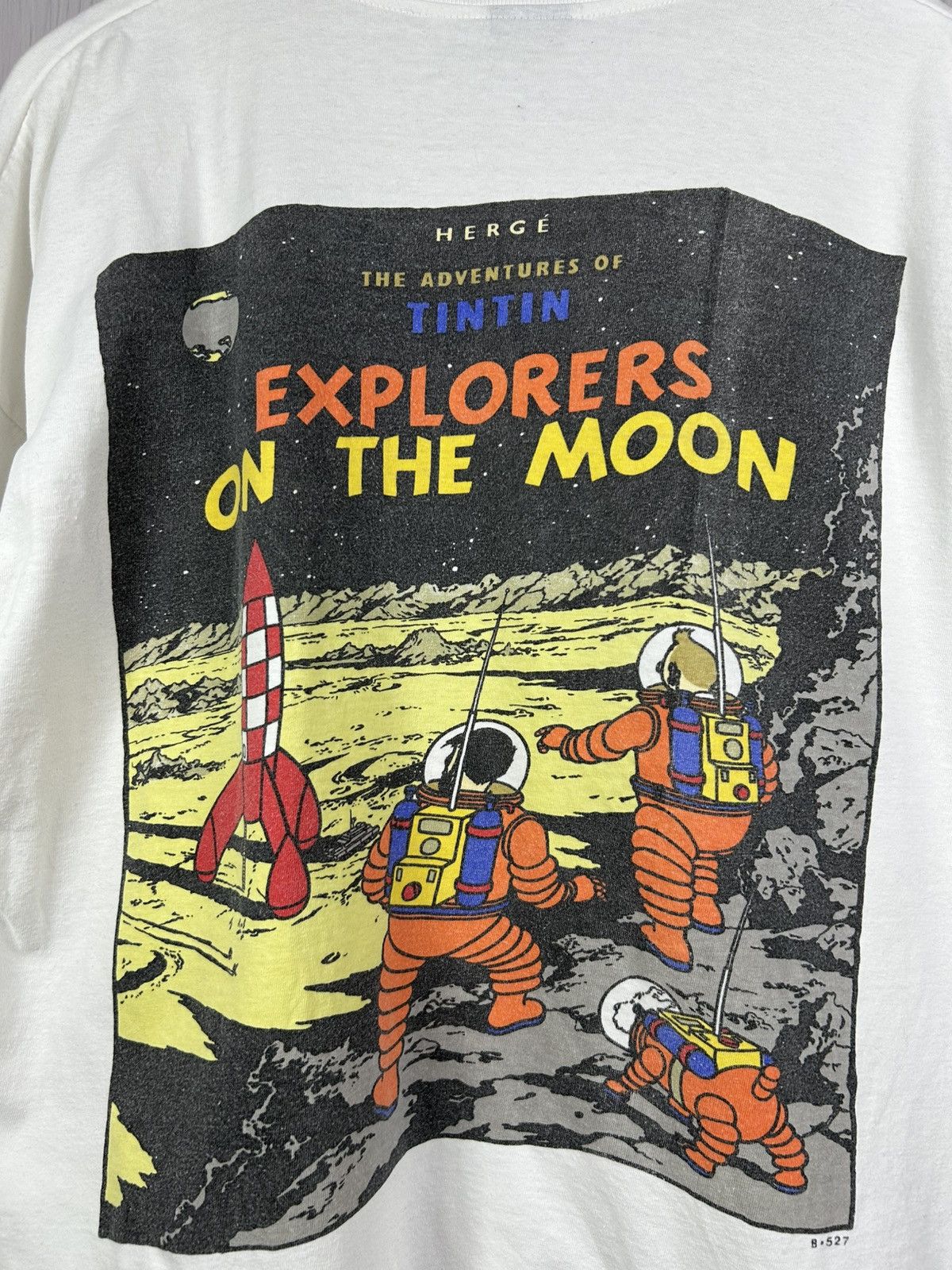 Vintage Vintage The Adventures Of Tintin Explorers On The Moon Sz XL Size US XL / EU 56 / 4 - 5 Thumbnail
