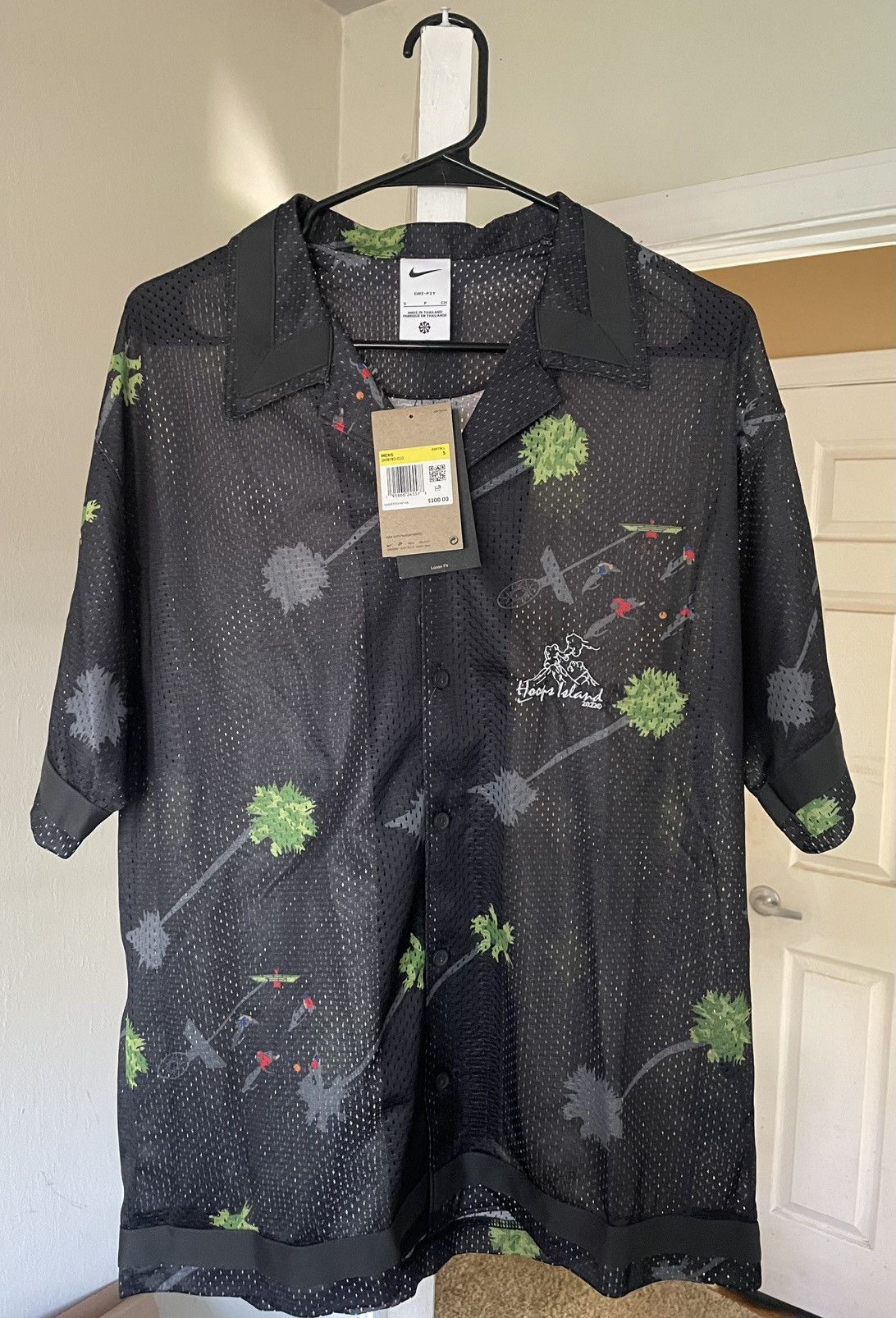 Nike Nike Hoops Island Short Sleeve Button Up Mesh Shirt Size US S / EU 44-46 / 1 - 3 Thumbnail