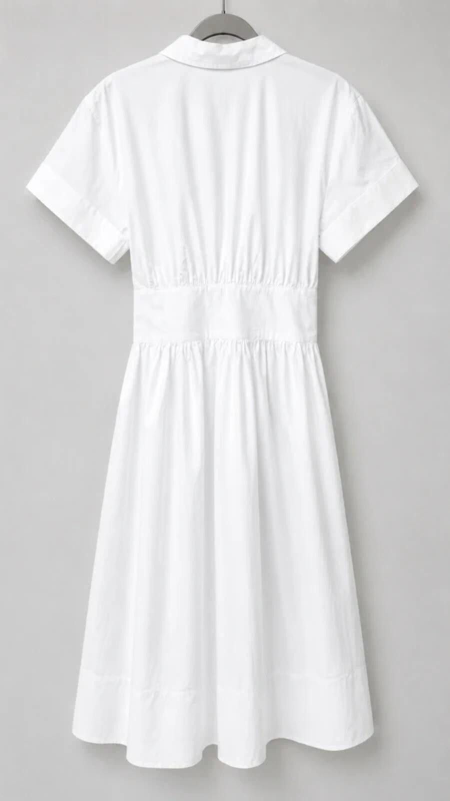J.Crew J Crew White Cotton dress Size XS / US 0-2 / IT 36-38 - 3 Thumbnail