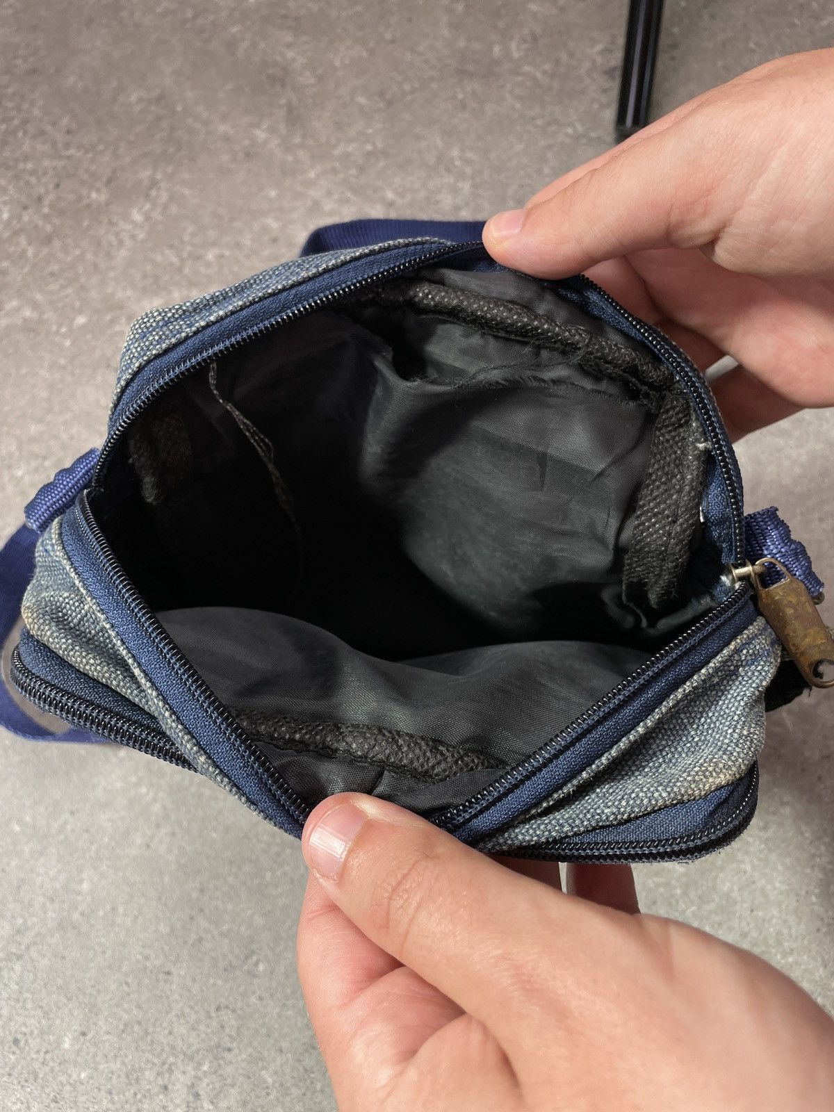 Diesel × Vintage Vintage Y2K Diesel Avant Garde Denim Bag Size ONE SIZE - 8 Thumbnail
