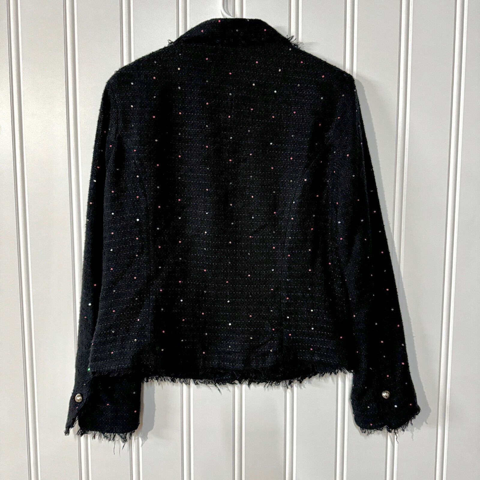 Vintage Vtg Silkland Blazer Knit Lined Speckled 70% Silk Button XL Size XL / US 12-14 / IT 48-50 - 6 Thumbnail