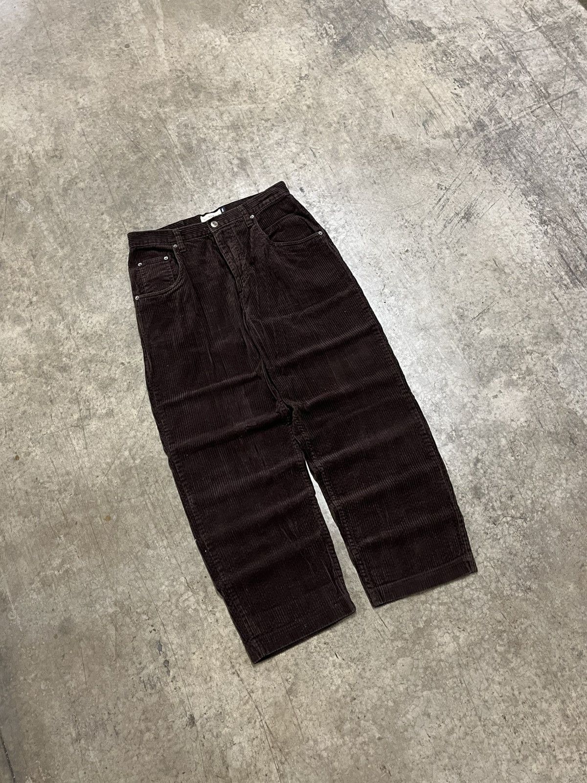 Vintage Baggy fit corduroy mocha brown earth tone pants preppy hype Size US 32 / EU 48 - 1 Thumbnail