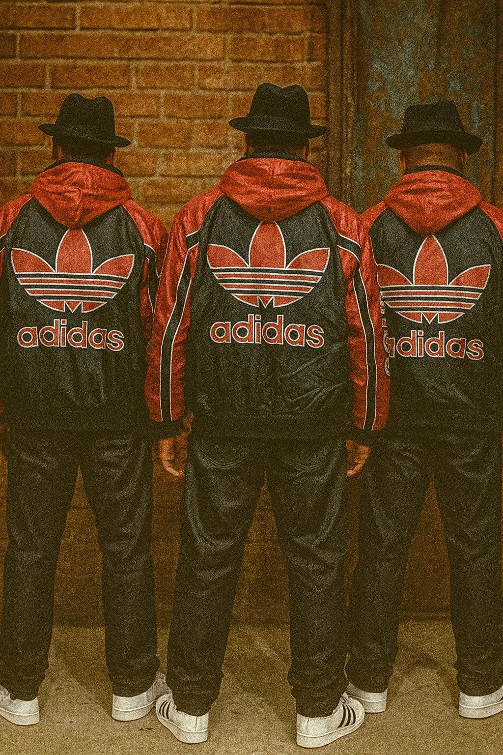 Adidas VINTAGE ADIDAS RUN DMC MASTER JAY RAINCOAT LONG COAT Size US M / EU 48-50 / 2 - 2 Thumbnail