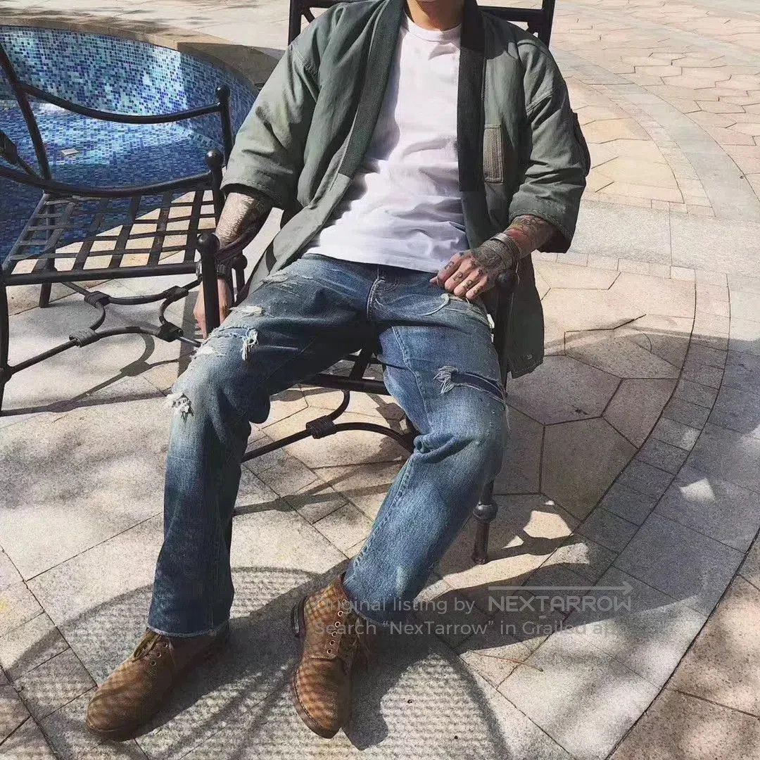Visvim visvim journeyman pants tacked crash denim. Size US 34 / EU 50 - 6 Thumbnail
