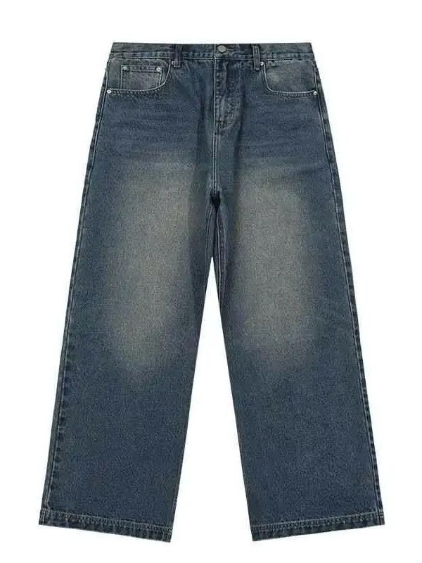 Japanese Brand × Jean Retro straight leg wide leg loose jeans Size US 32 / EU 48 - 5 Thumbnail