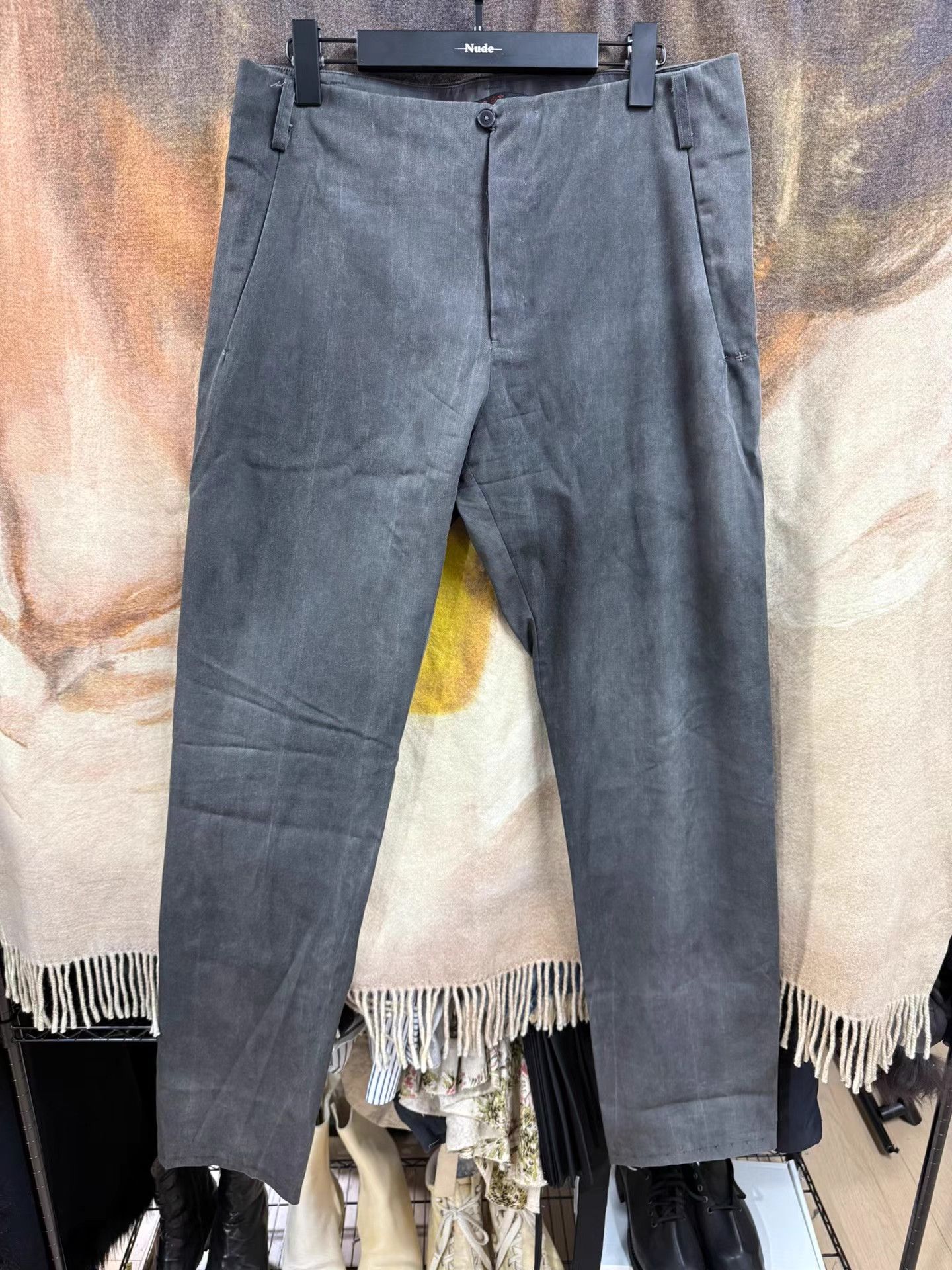Ma+ M.a+ Washed Cross Straight-Leg Pants K20 Size US 35 - 1 Thumbnail