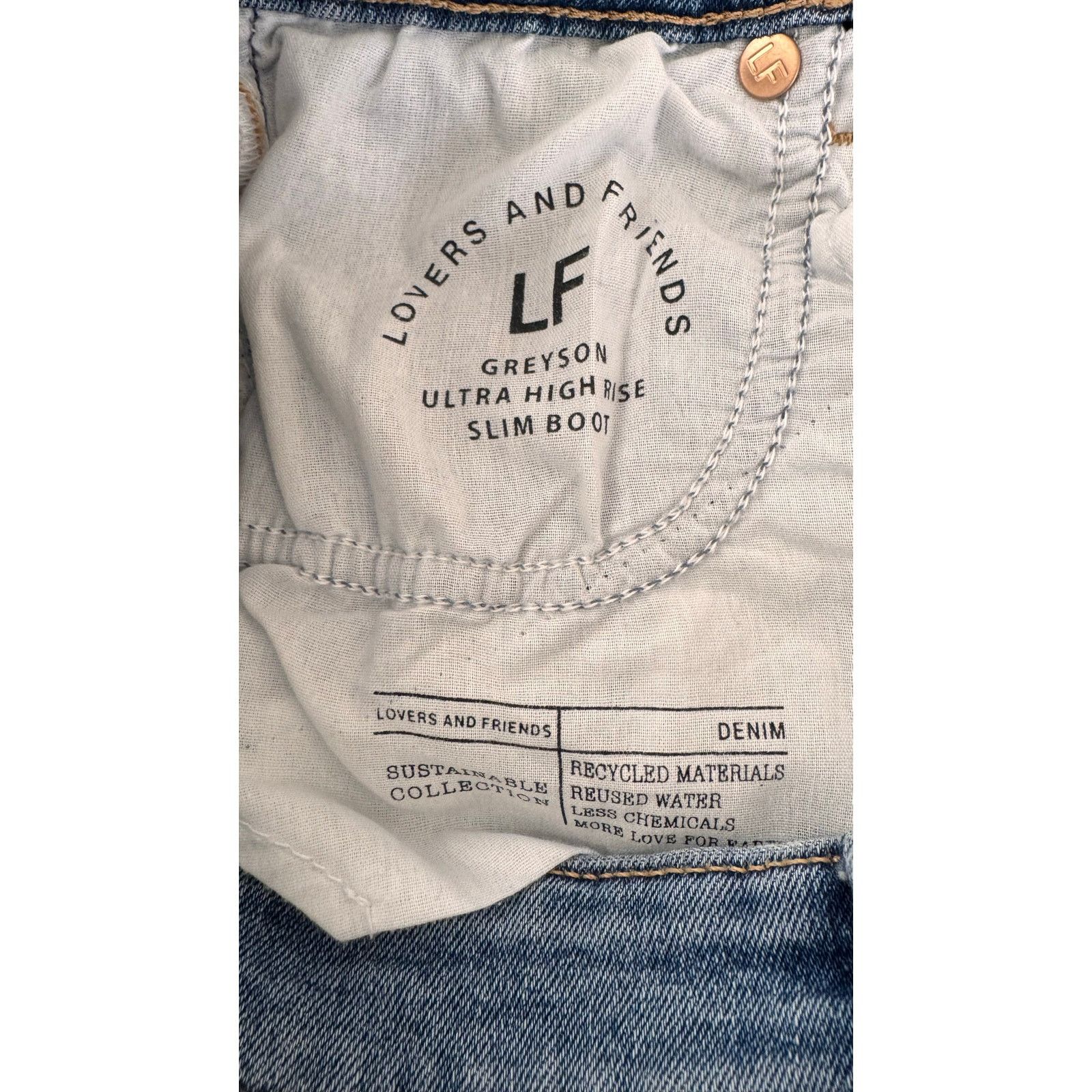 Other NWT Lovers & Friends Greyson Ultra High Rise Boot Jeans 24" Size 24" / US 00 / IT 34 - 13 Thumbnail