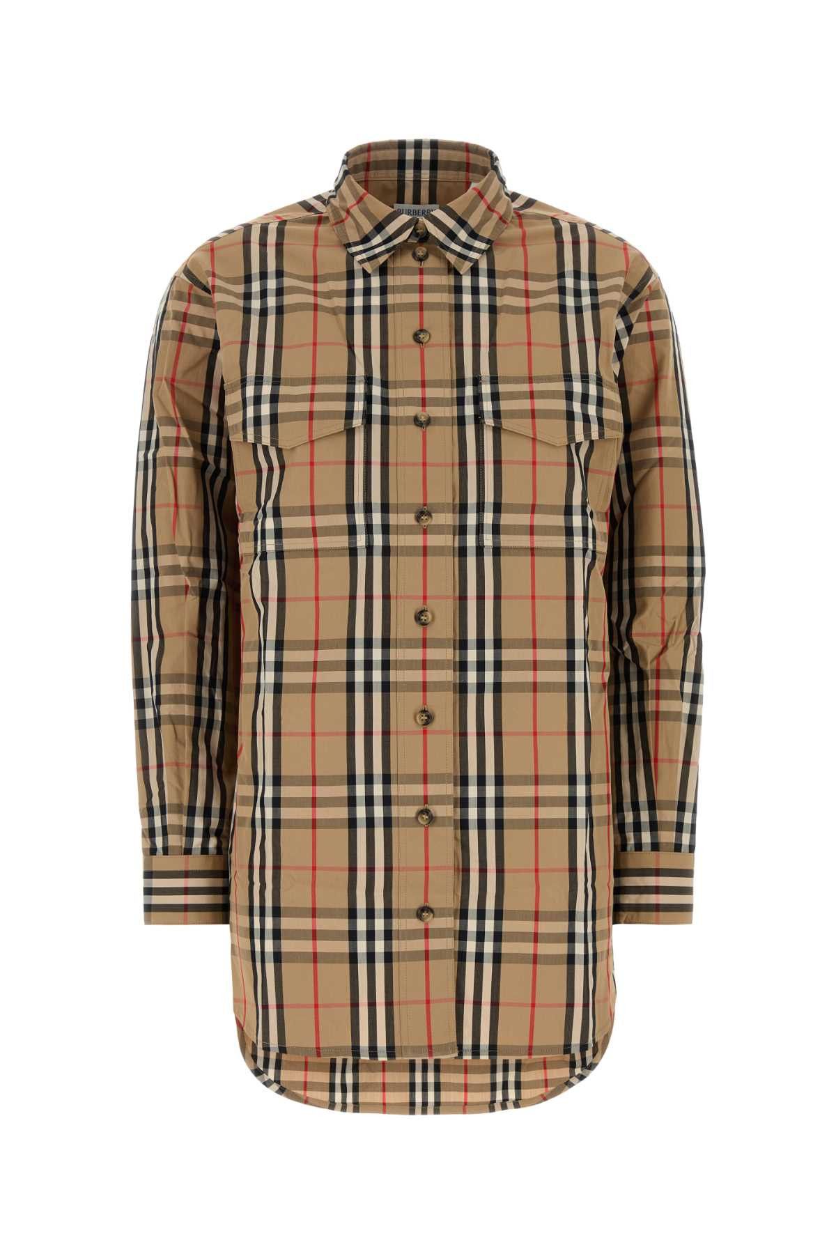 Burberry Embroidered Cotton Shirt Size M / US 6-8 / IT 42-44 - 1 Thumbnail