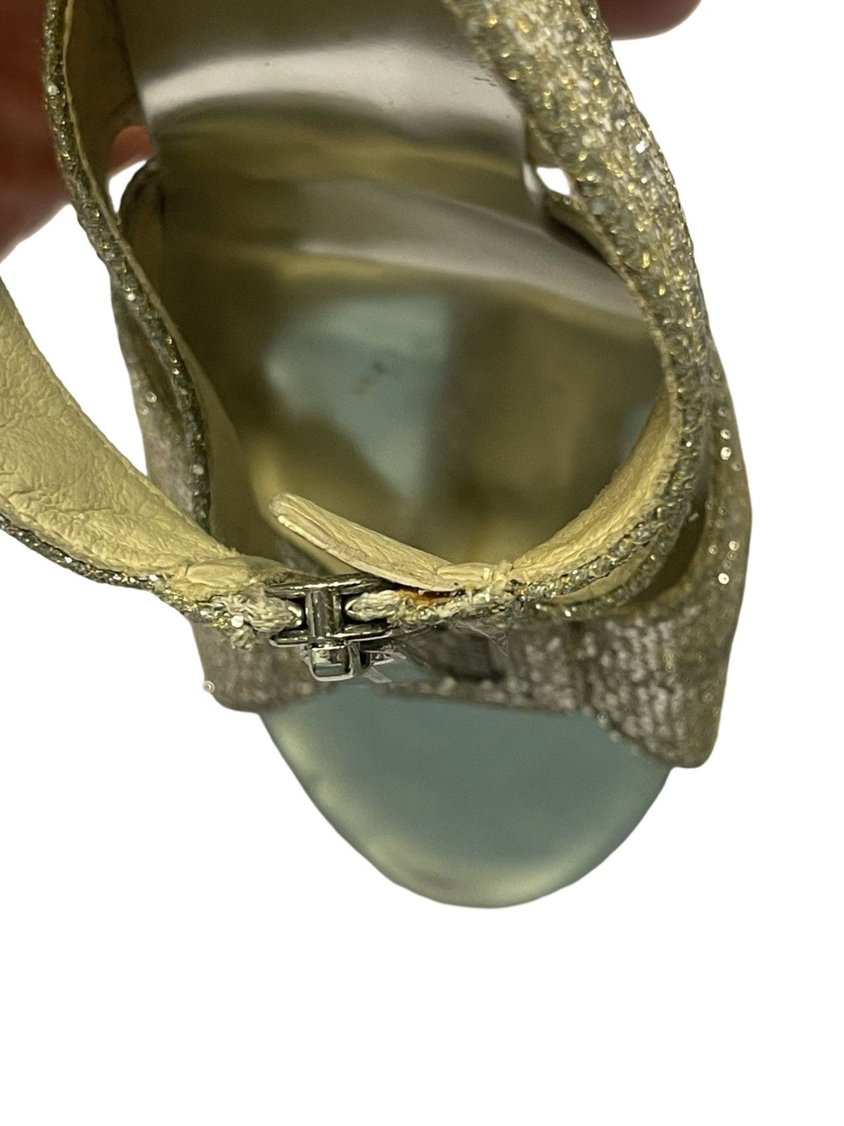Michael Kors Michael Kors Berkley Sparkly Glitter Front Zip Heels Size 6 Size US 6 / IT 36 - 6 Thumbnail