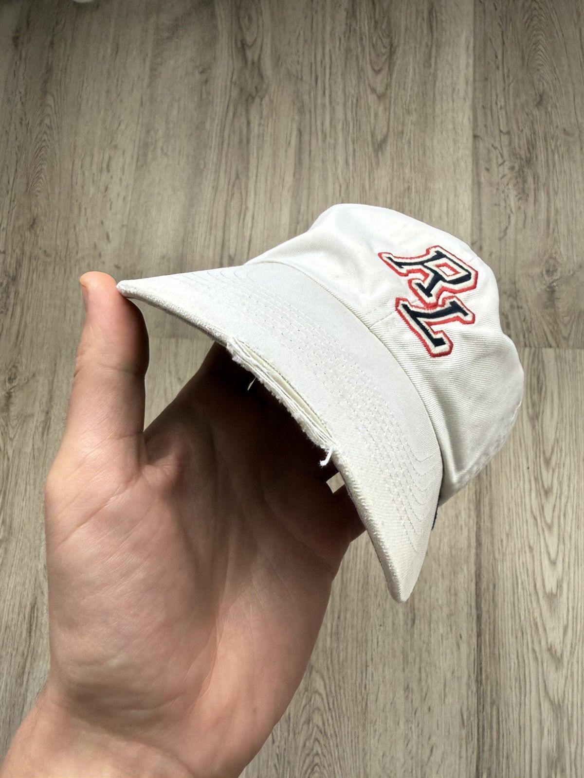 Polo Ralph Lauren Polo Jeans RL Logo Distressed Cap Vintage Ralph Lauren Hat Size ONE SIZE - 22 Thumbnail