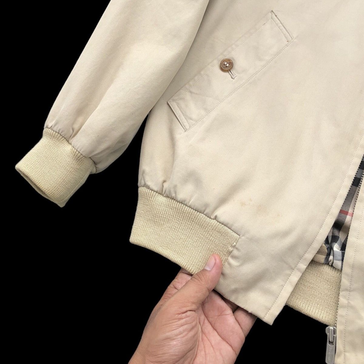 Burberry Vintage Burberrys Prorsum Lined Novacheck Bomber Jacket Size US M / EU 48-50 / 2 - 8 Thumbnail