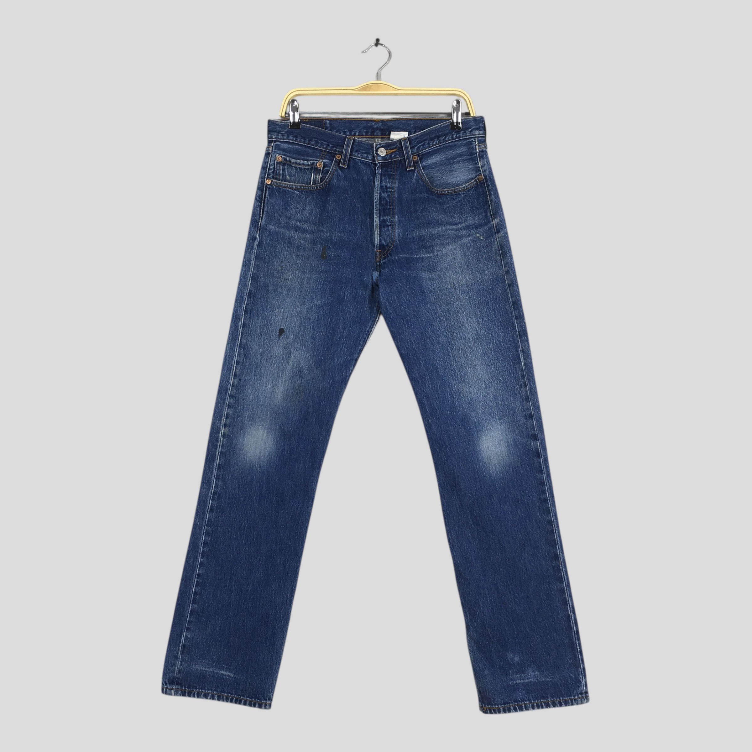 Levi's Size 30x32 Vintage 90s Levi's 501 Faded Blue Jeans S1390 Size US 30 / EU 46 - 1 Thumbnail
