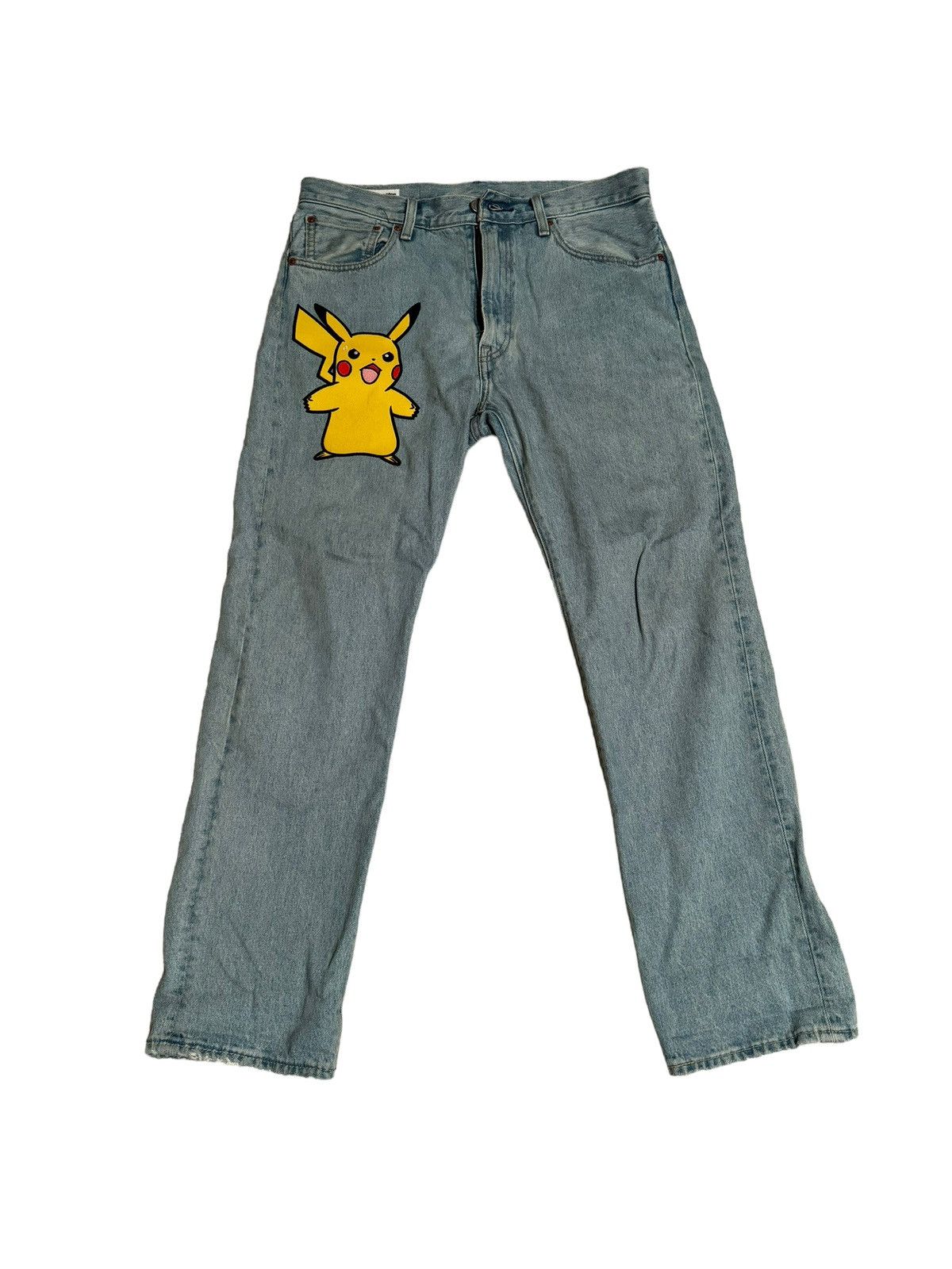 image of Levis x Pokemon Levi’S Pikachu Patch Denim Pants, Men's (Size 33)