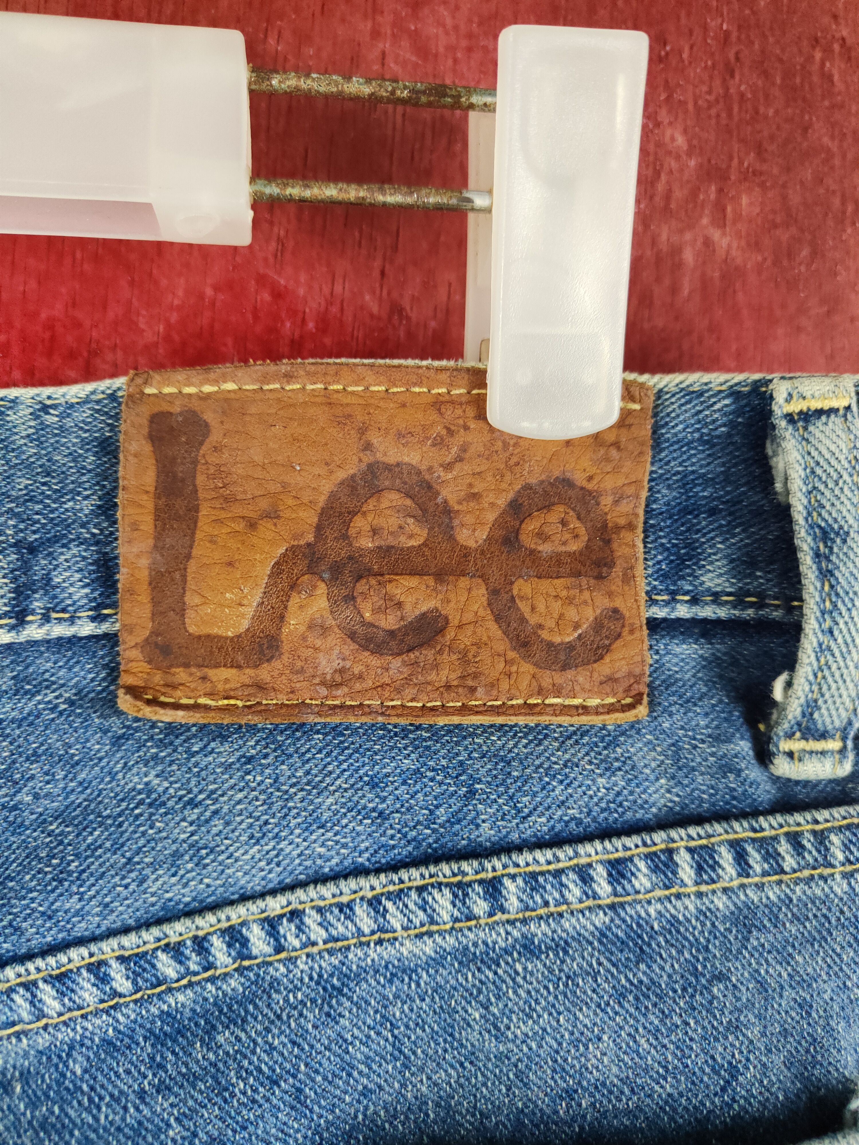 Lee Lee Blue Faded Distressed Ripped Jeans S2224 Size US 31 - 9 Thumbnail