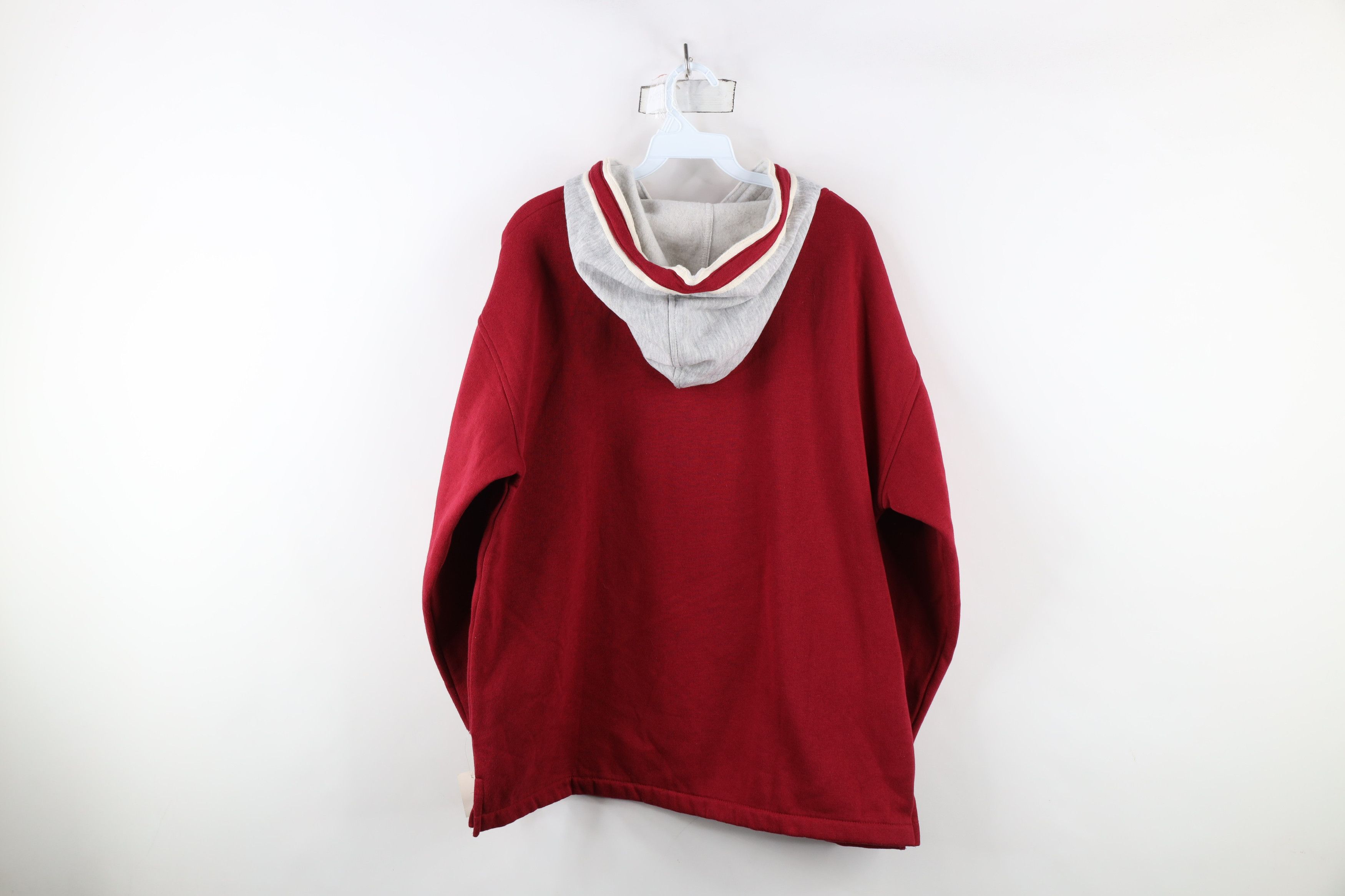 Vintage Deadstock Vintage 90s Streetwear Block Hoodie Sweatshirt Size XL / US 12-14 / IT 48-50 - 10 Thumbnail