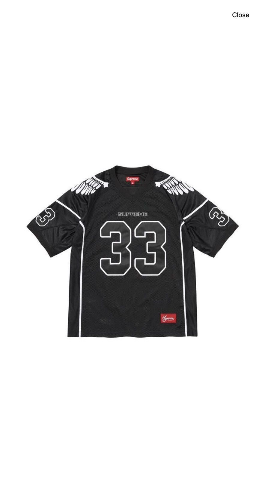 Supreme Supreme Football Mesh Wings Jersey Graphic Black/White