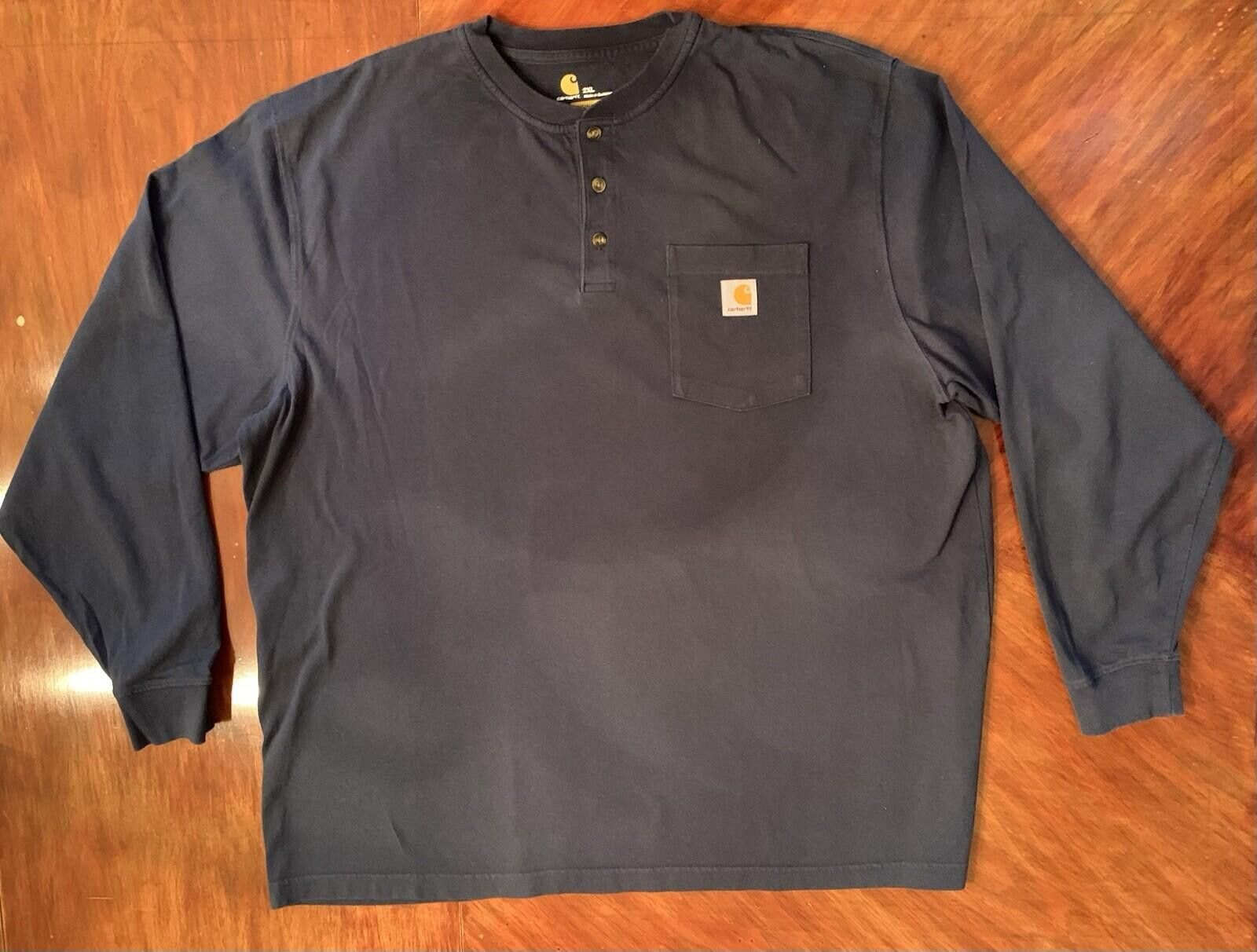 Carhartt 2XL Gray Long Sleeve Original Fit Pocket Workwear Men's Size US XXL / EU 58 / 5 - 1 Thumbnail