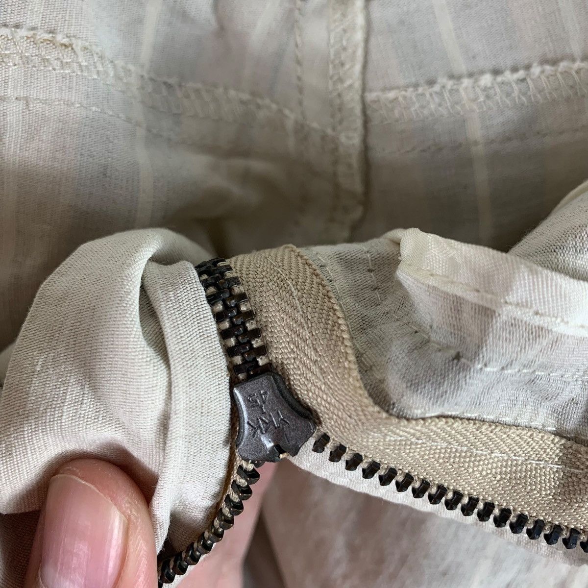 Vintage SALVATORE FERRAGAMO stripe linen pants