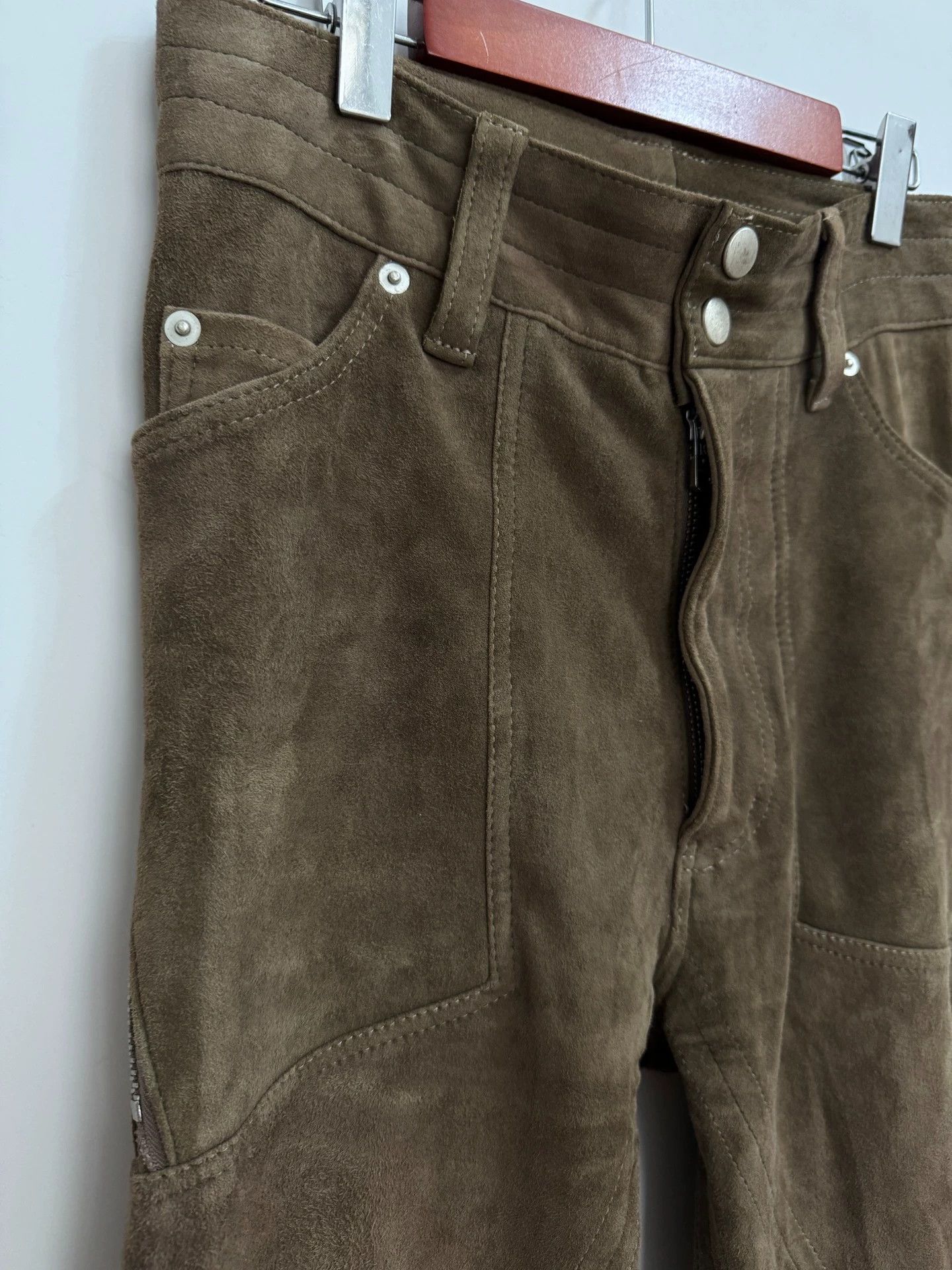 Takahiromiyashita The Soloist. takahiro miyashita high-waist skinny lambskin pants 46 Size US 30 / EU 46 - 6 Thumbnail