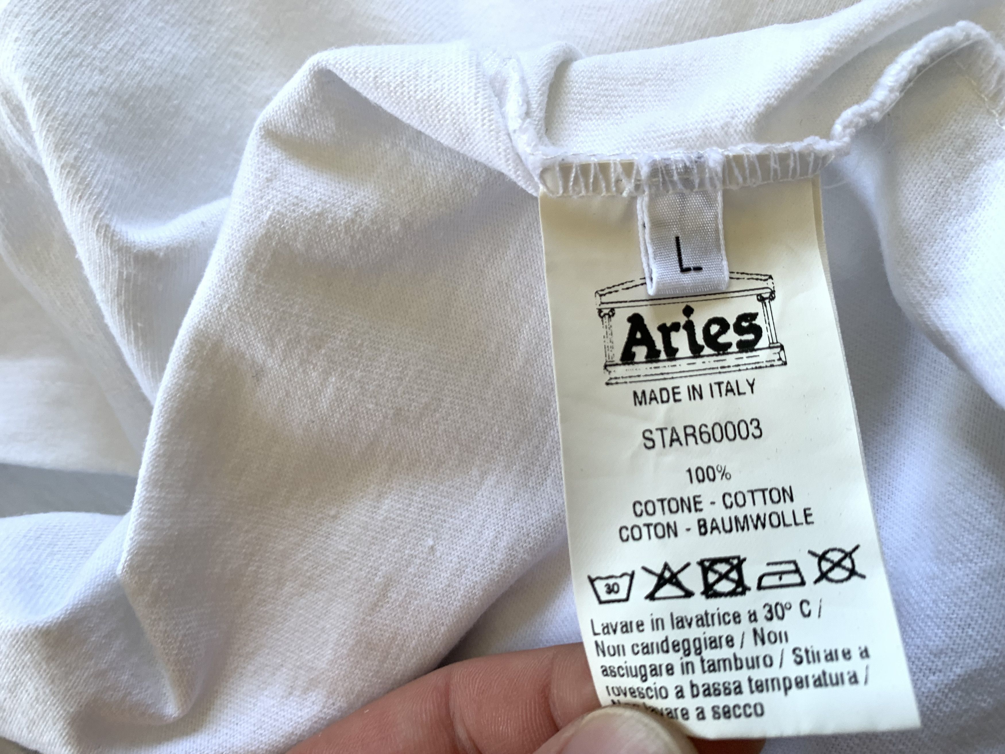 Aries Aries No Problemo Printed Cotton T Shirt Size US L / EU 52-54 / 3 - 7 Thumbnail
