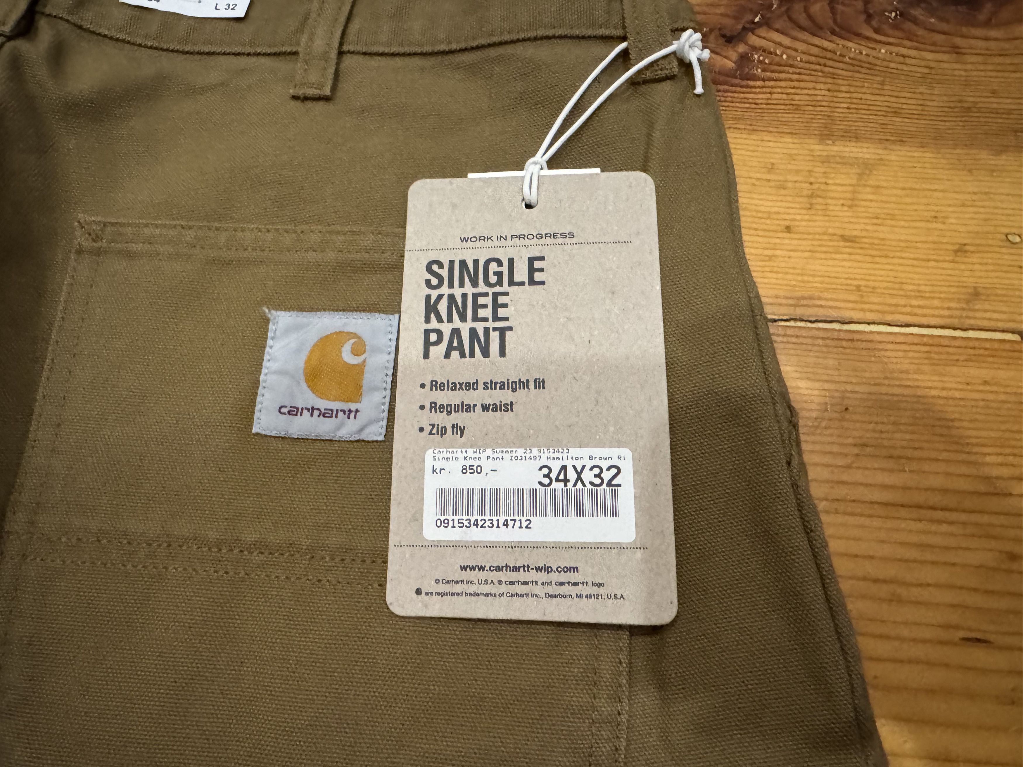 Carhartt Wip Carhartt WIP Single Knee Pant Hamilton Brown sz. 34x32 Size US 34 / EU 50 - 7 Thumbnail