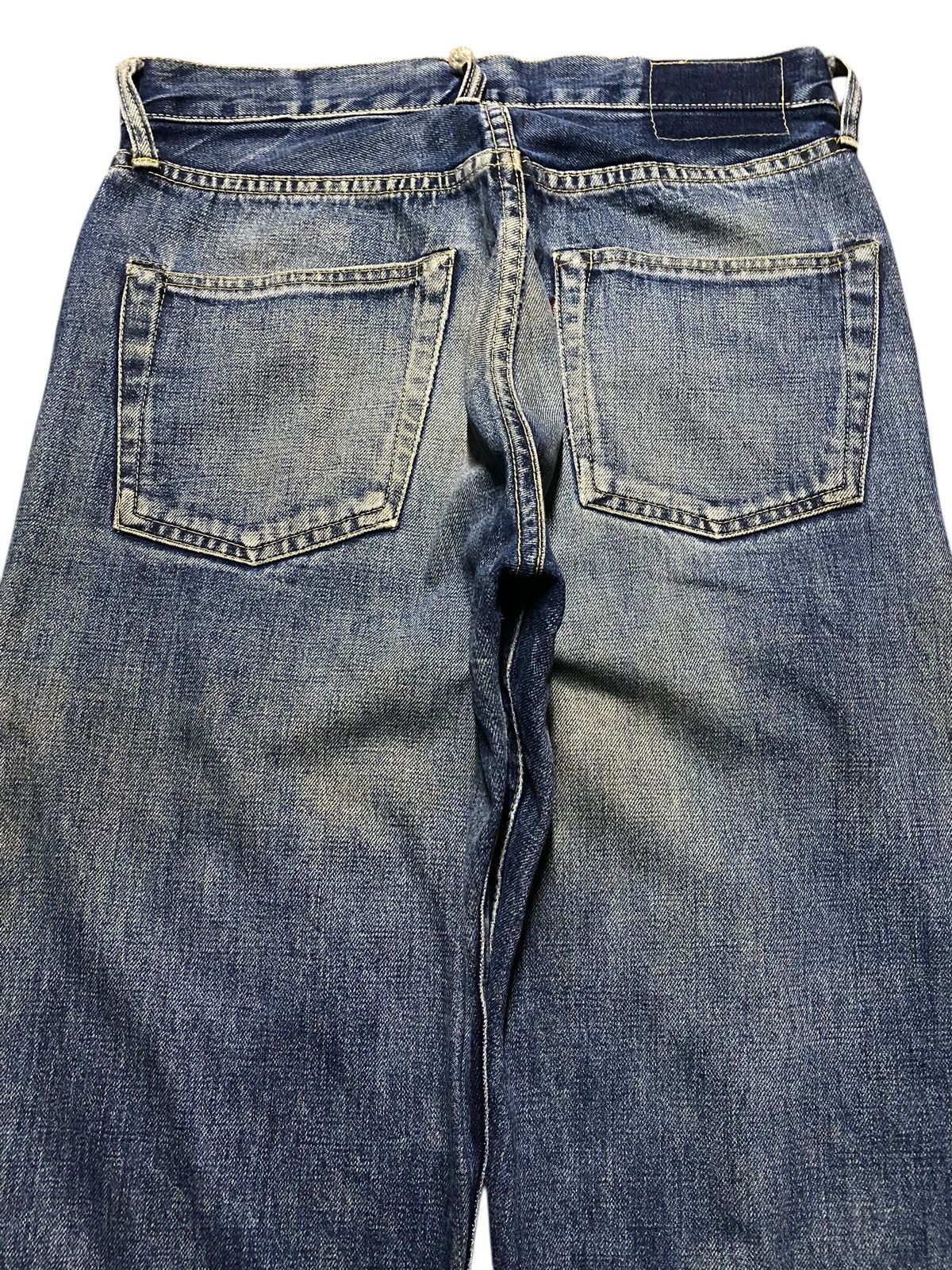 Denime Vintage Denime Selvedge Mud Wash Distressed Loose Jeans Size US 30 / EU 46 - 4 Thumbnail