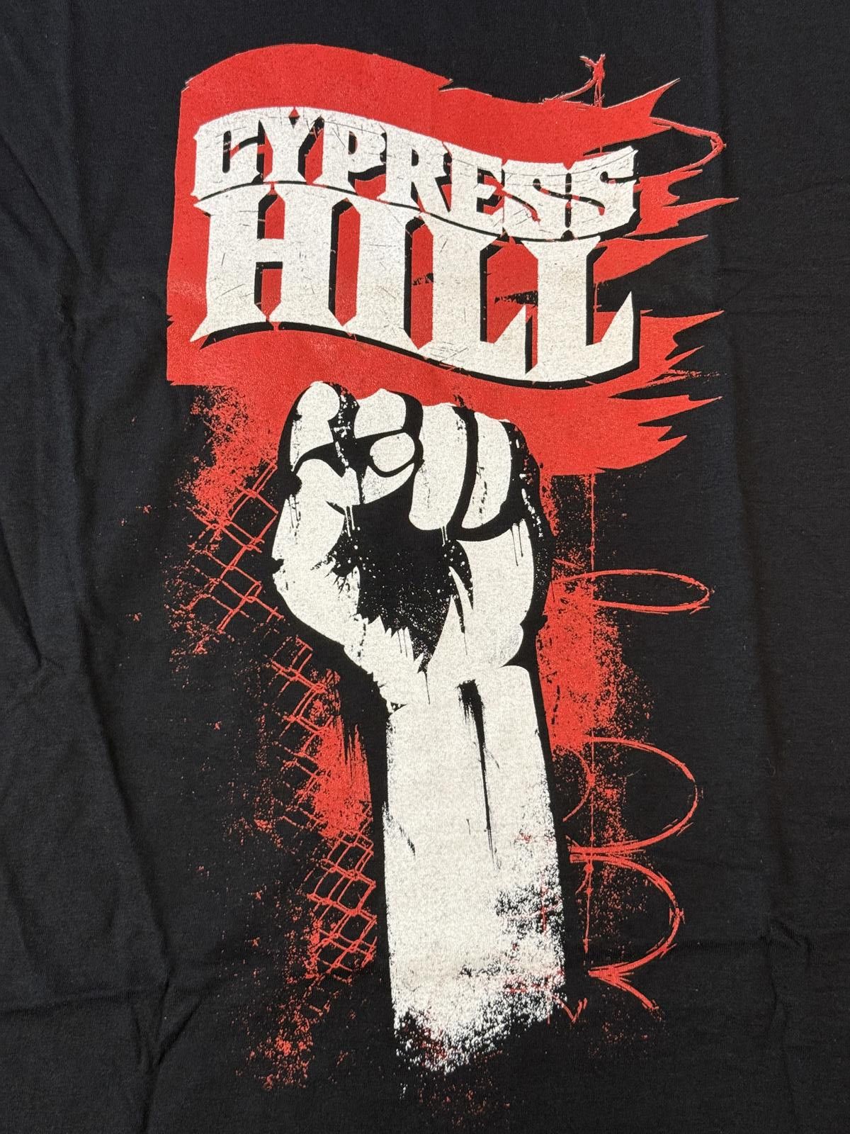 Designer Cypress Hill T-shirt Tour 2010 Rise Up Flag & Fist Tee - L Size US L / EU 52-54 / 3 - 3 Thumbnail
