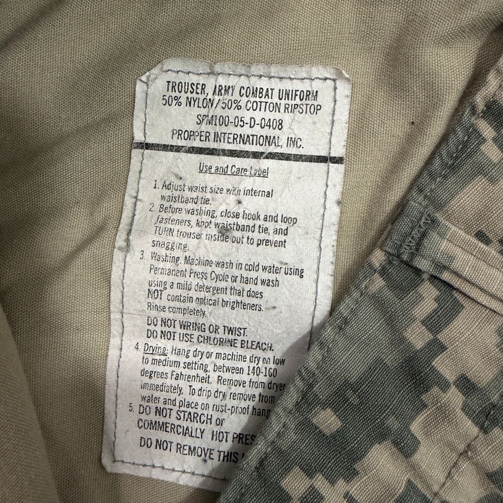 Vintage Vintage Military Pants Size Large Long Army Combat Uniform Size US 35 - 4 Thumbnail