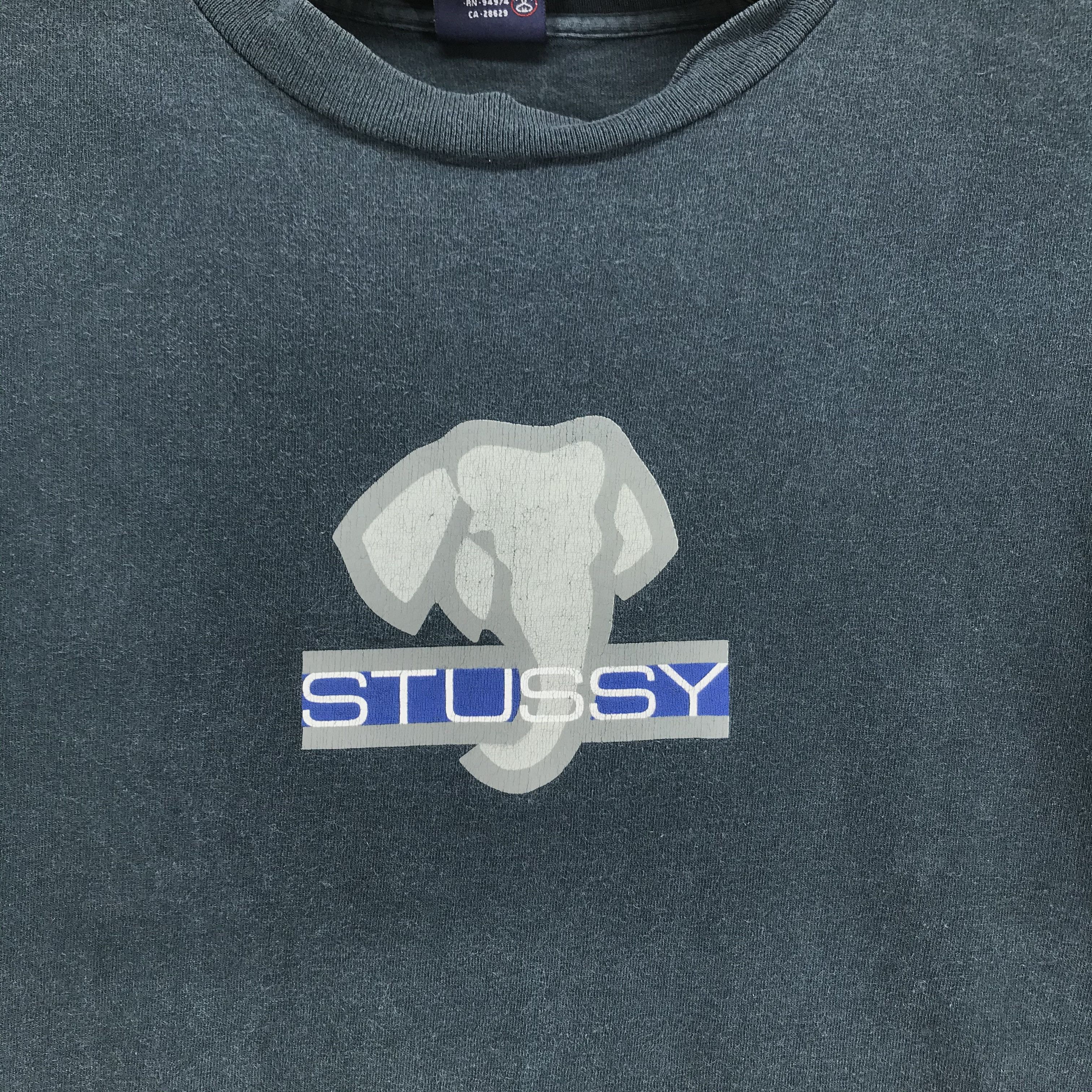 Stussy Rare🔥 Stussy Elephant Big Logo Tees #2678-29 Size US S / EU 44-46 / 1 - 3 Thumbnail