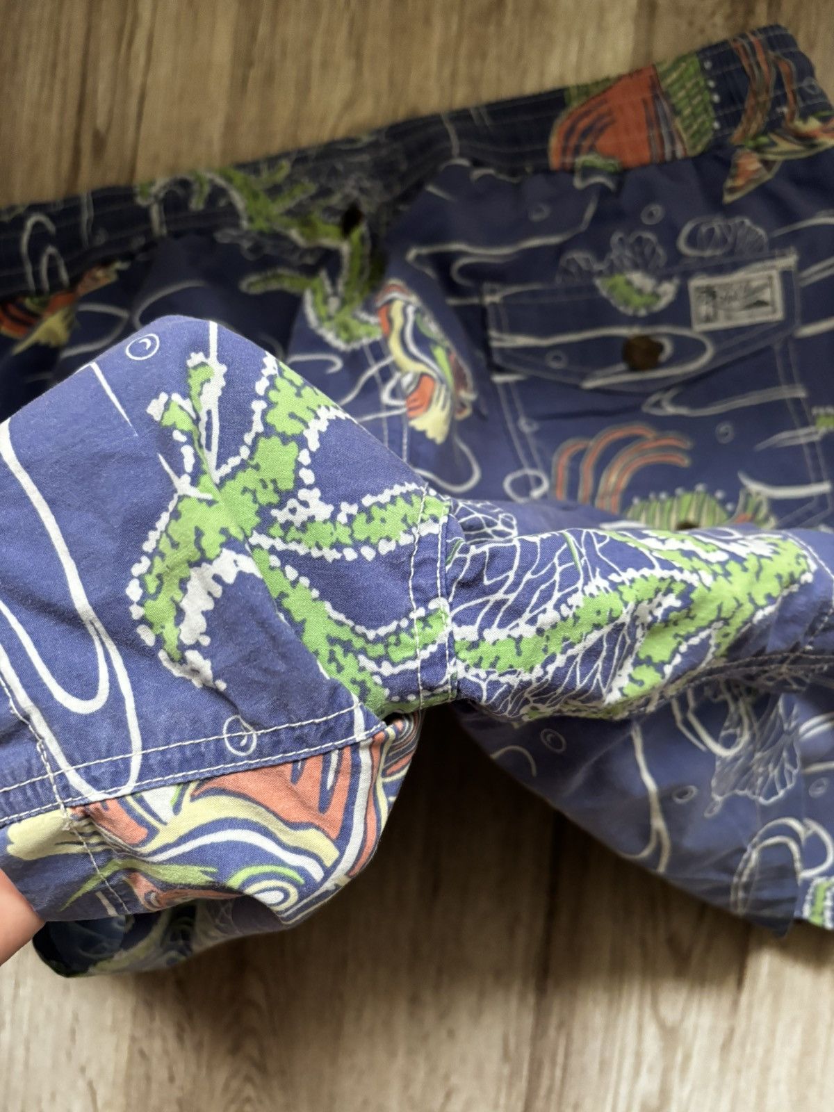 Polo Ralph Lauren Polo Ralph Lauren Blue Fish Print Cargo Swimming Trunks Size US 34 / EU 50 - 18 Thumbnail