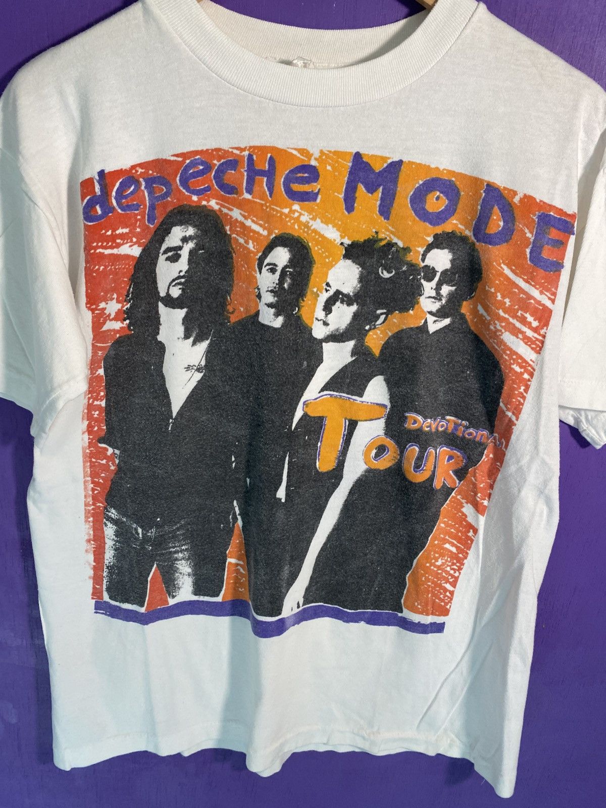 Band Tees Vintage 90s Depeche Mode devotional tour tee Size US M / EU 48-50 / 2 - 3 Thumbnail