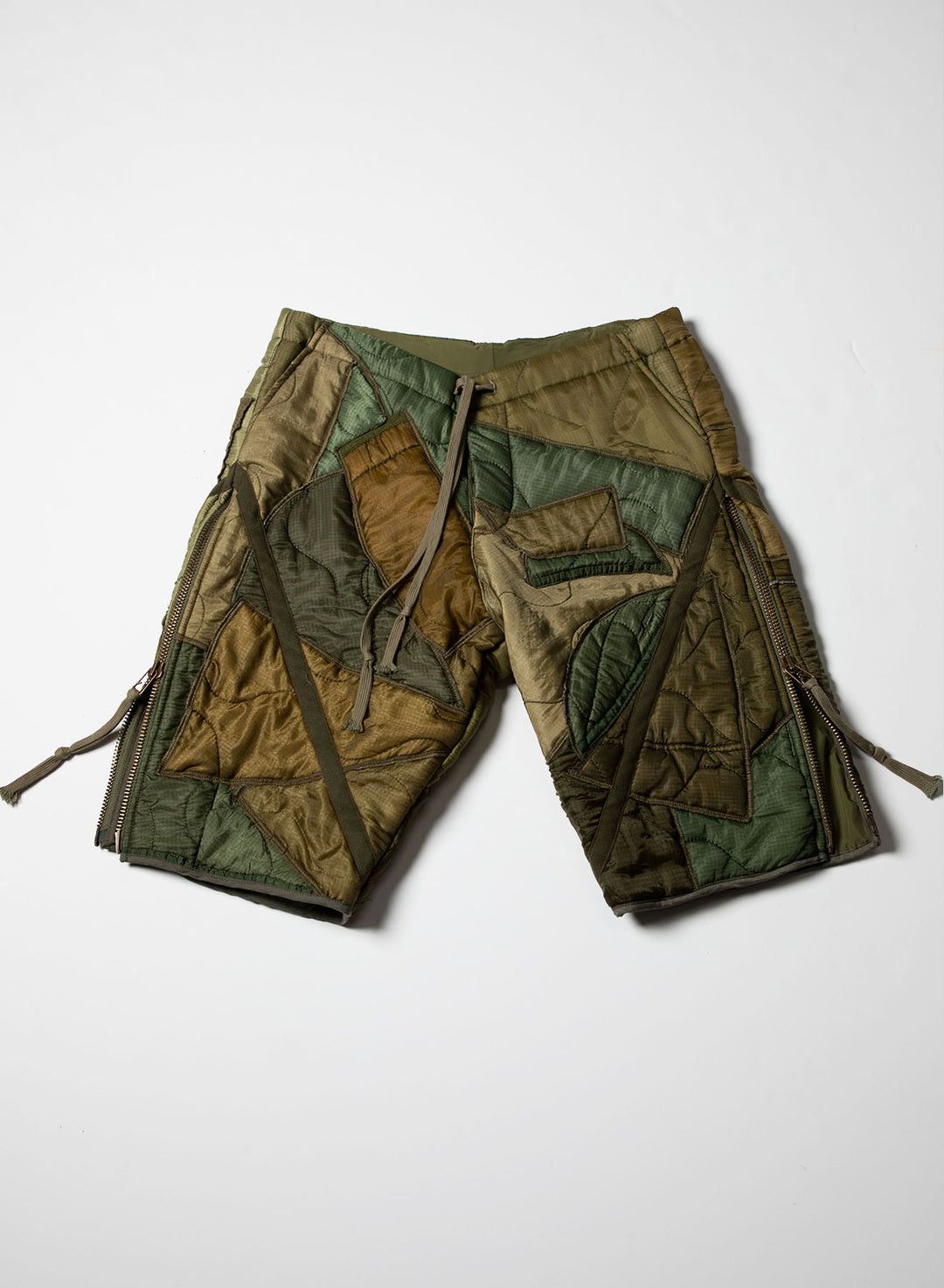 Greg Lauren $1525 Greg Lauren Mixed Puffer Zip Short Size US 28 / EU 44 - 3 Thumbnail