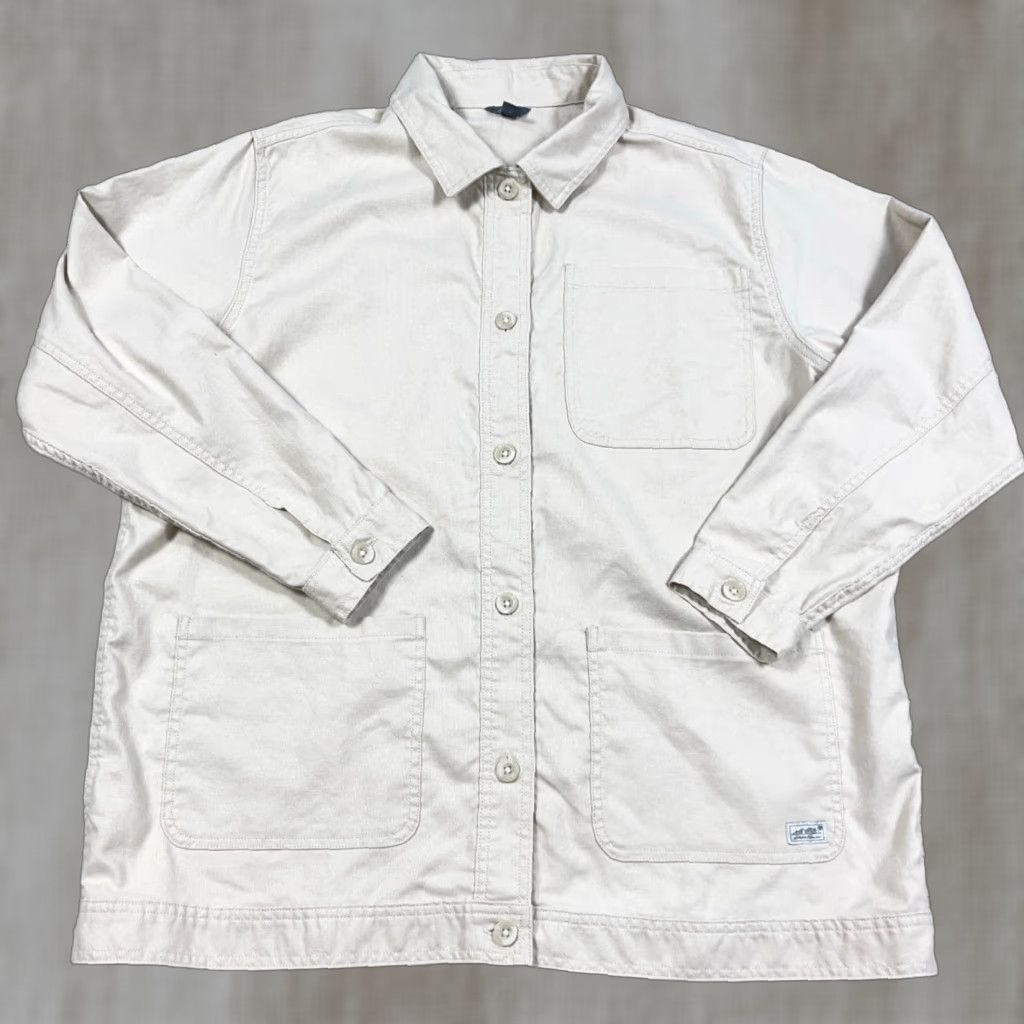 Eddie Bauer Eddie Bauer Jacket Women XL Tan Barn Chore Field Button Up Unlined Canvas Ladies Size XL / US 12-14 / IT 48-50 - 1 Thumbnail