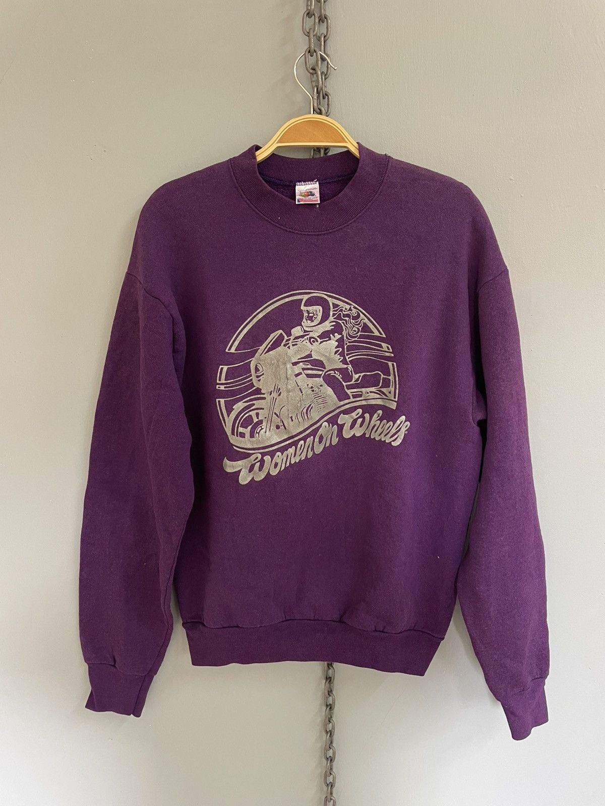 Vintage Vintage 90s Women on Wheels sweatshirt Size US L / EU 52-54 / 3 - 1 Thumbnail