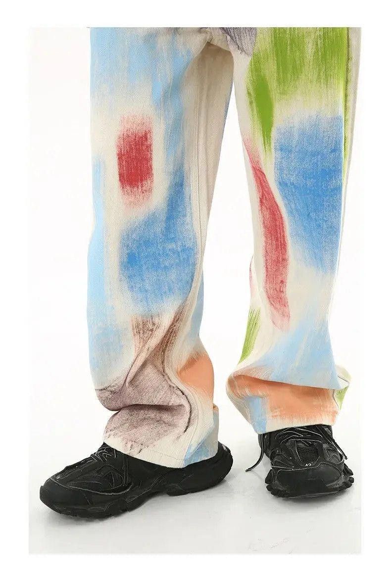 Vintage Paint Splatter Baggy Denim Jeans Size US 30 / EU 46 - 4 Thumbnail