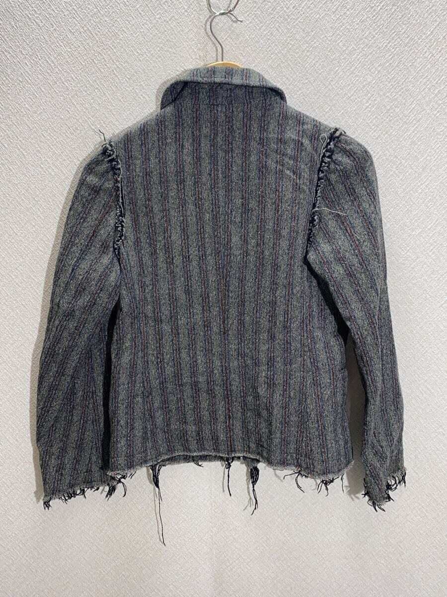 Comme des Garcons Frayed Seam Striped Jacket Size S / US 4 / IT 40 - 2 Thumbnail