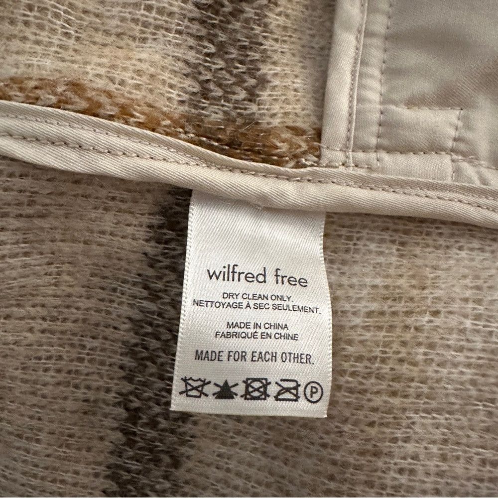 Aritzia NWT Wilfred Free Autumn Shirt Jacket Prairie Mdrs Merino Wo Size M / US 6-8 / IT 42-44 - 6 Thumbnail
