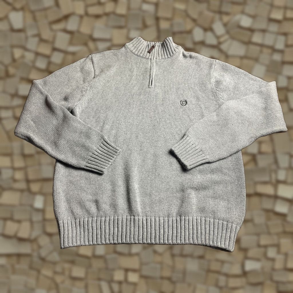 Chaps Chaps Sweater Women's Size Large Gray Knit 1/4 Zip Pullover Size L / US 10 / IT 46 - 1 Thumbnail