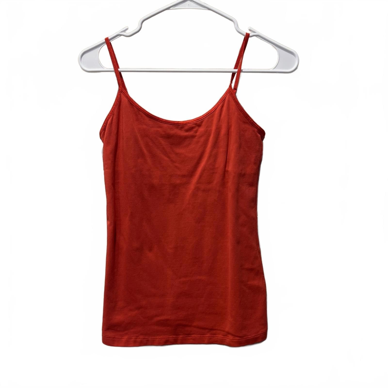 Old Navy Old Navy Intimates Red Cotton Spandex Camisole Tank Top Size Size ONE SIZE - 1 Thumbnail