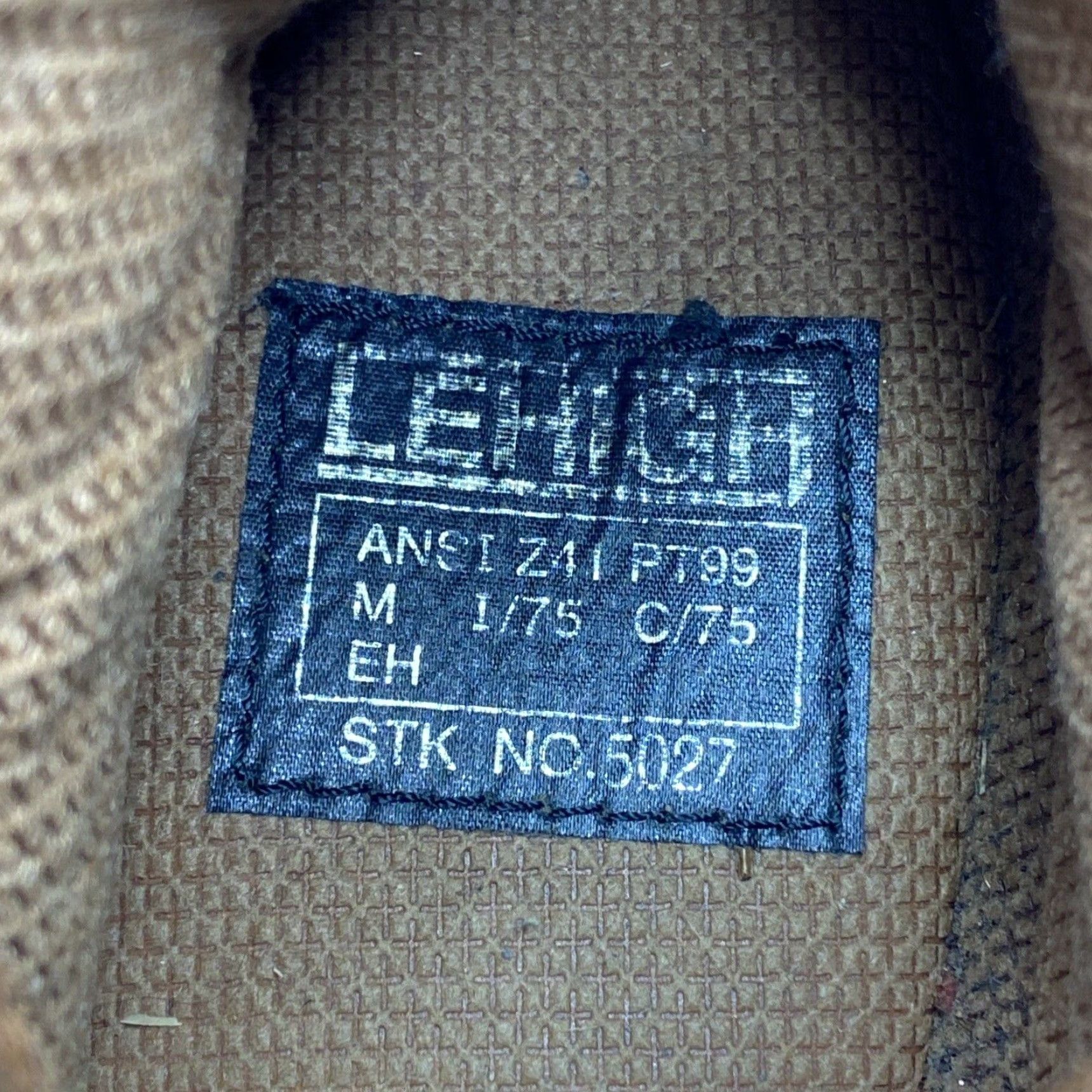 Vintage LEHIGH INSULATED TALL LINEMEN BOOTS STEEL TOE WORKBOOTS ANSI Z71 10W Leather Brown Lace Up Men Boots Size US 10 / EU 43 - 5 Thumbnail