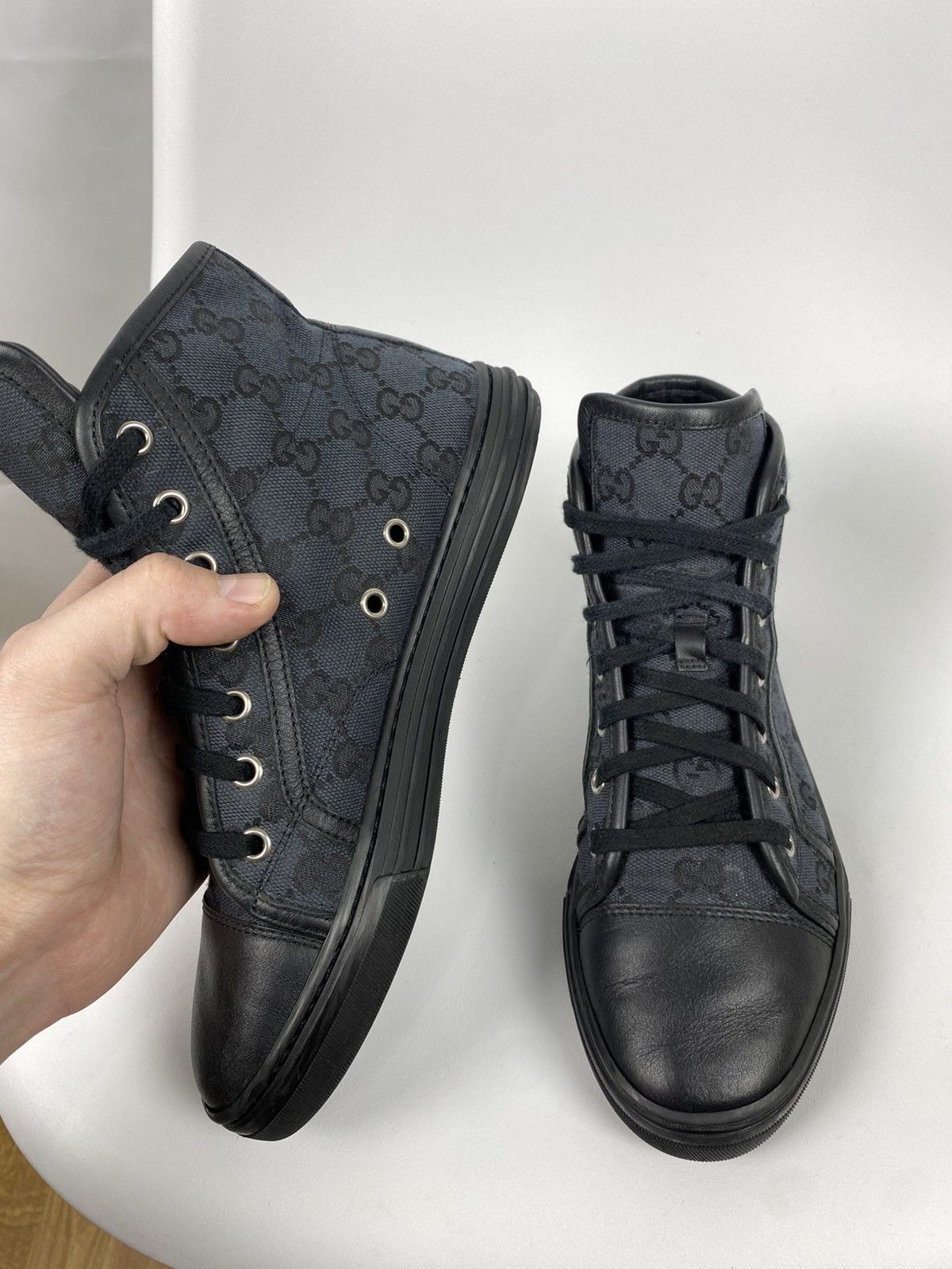 Gucci Gucci GG Signature Sneakers Hi-Top Monogrammed size 35.5 Size US 5.5 / IT 35.5 - 6 Thumbnail